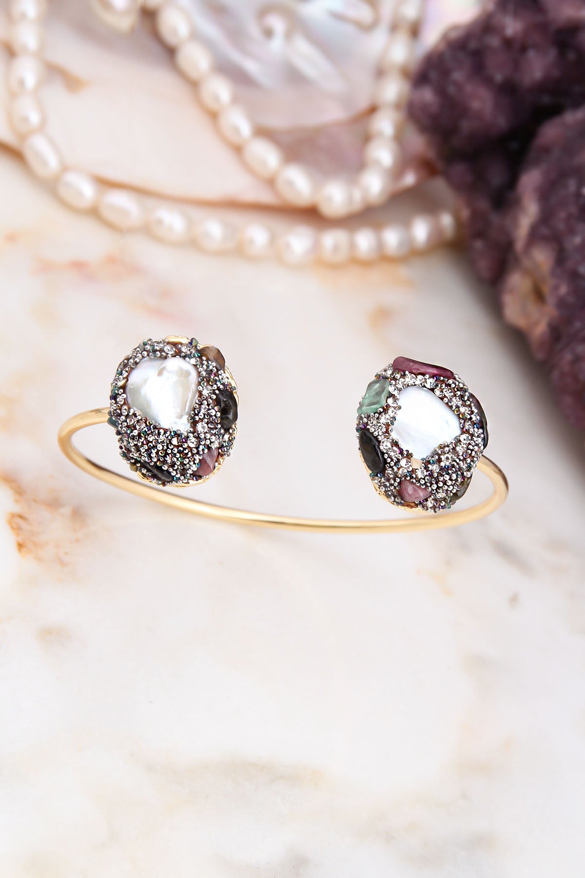 Pearl & Tourmaline Bracelet