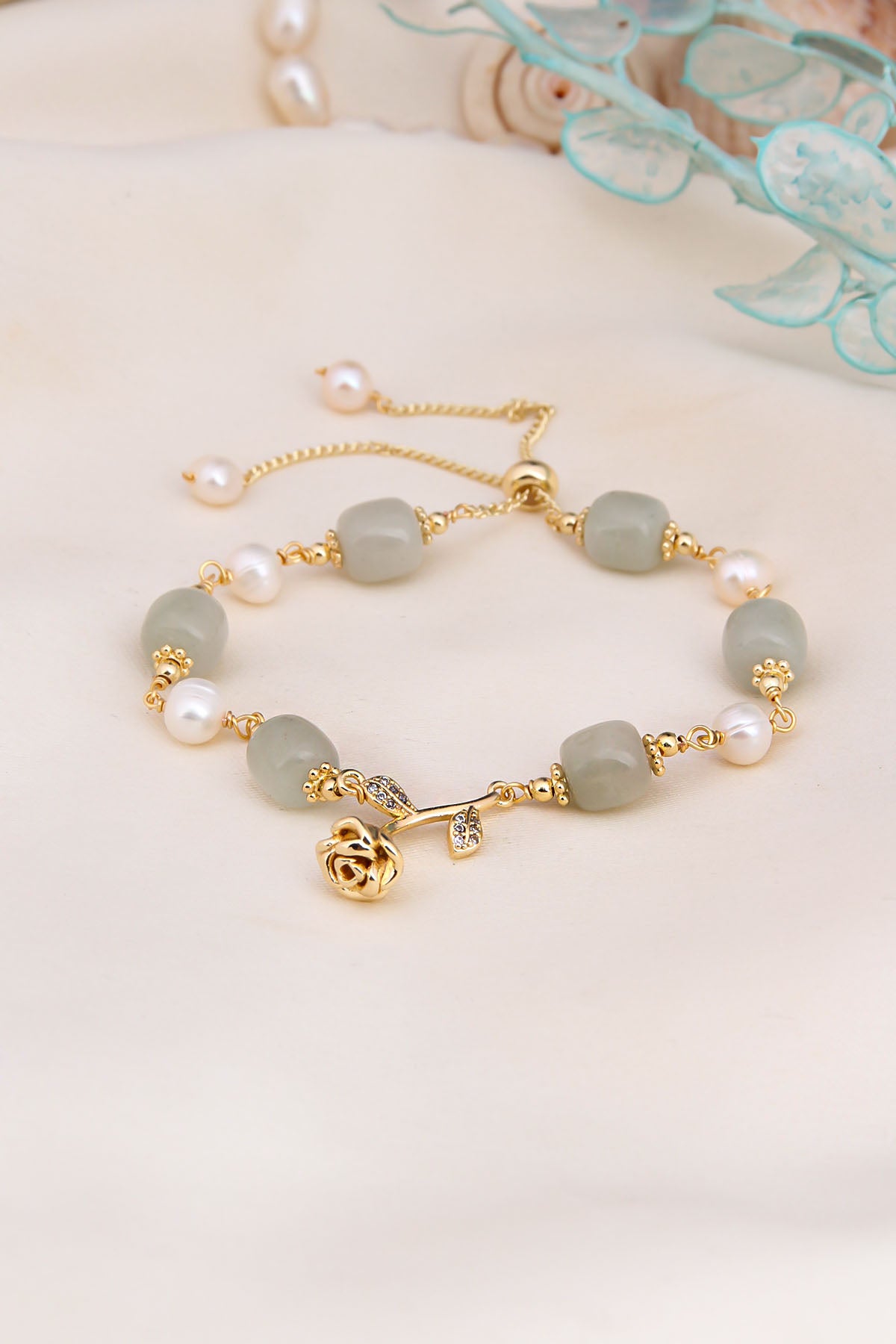 Jade & Pearl Bracelet
