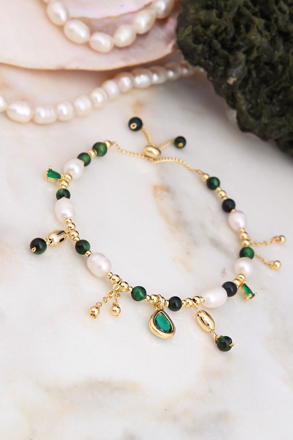 Pearl & Zircon Bracelet
