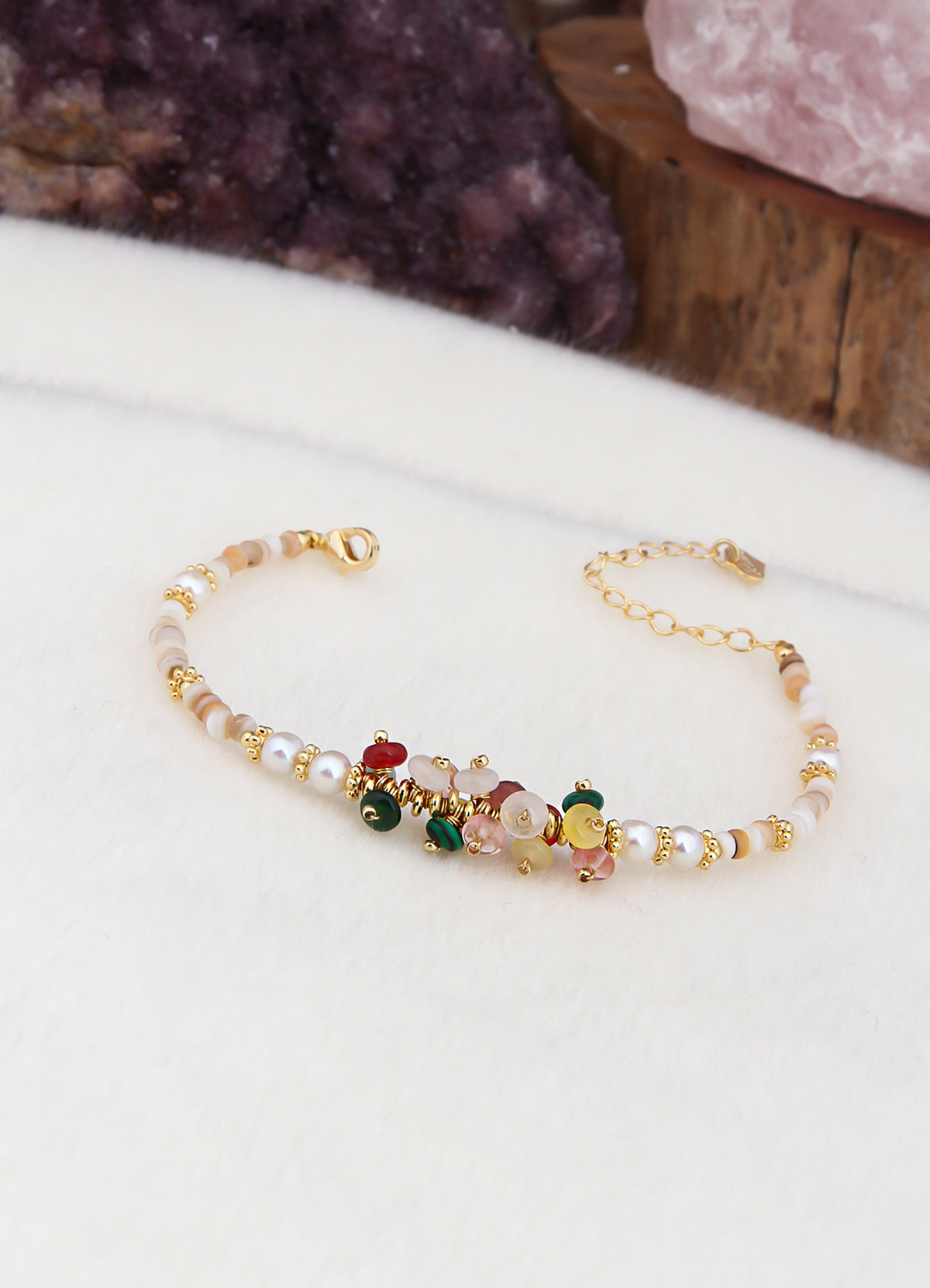 Agate & Pearl Bracelet
