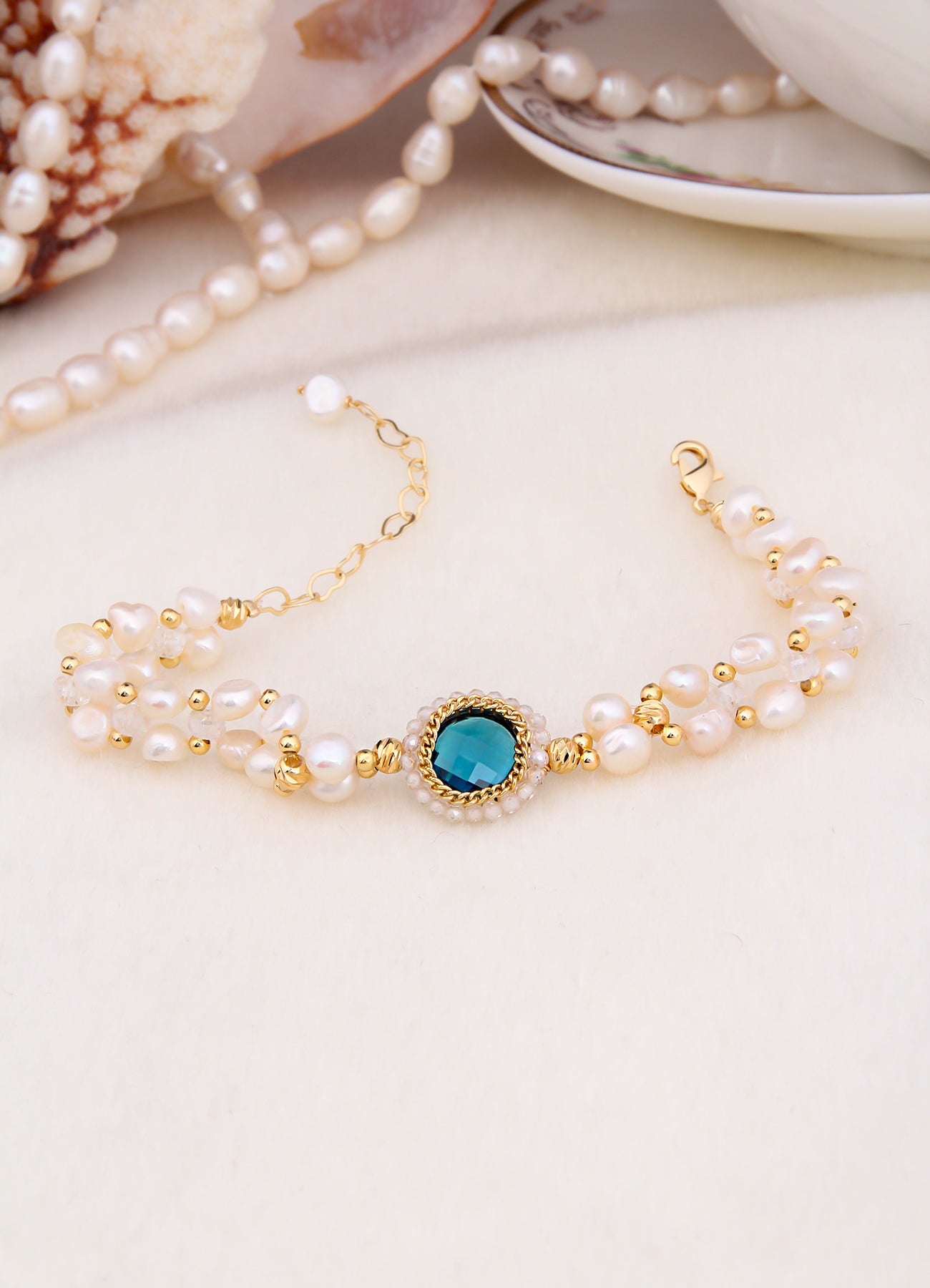 Zircon & Pearl Bracelet