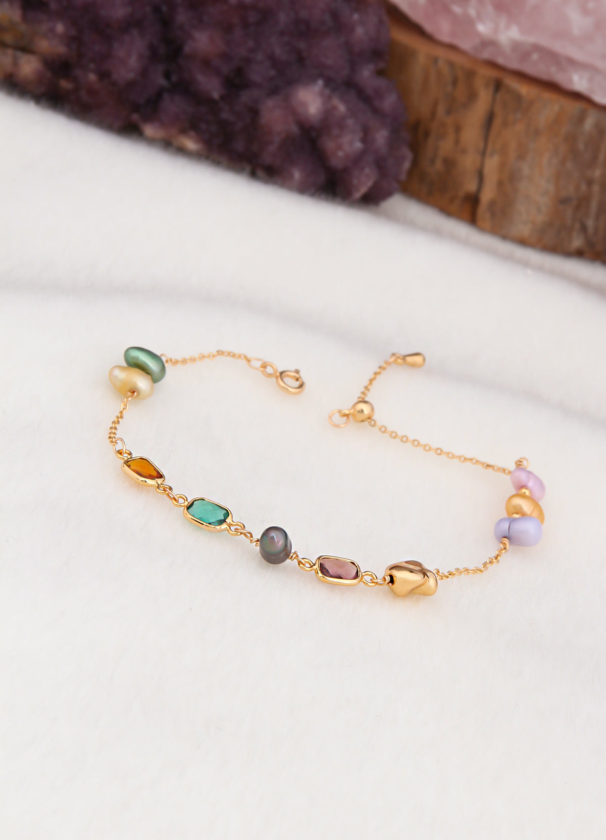 Zircon & Pearl Bracelet