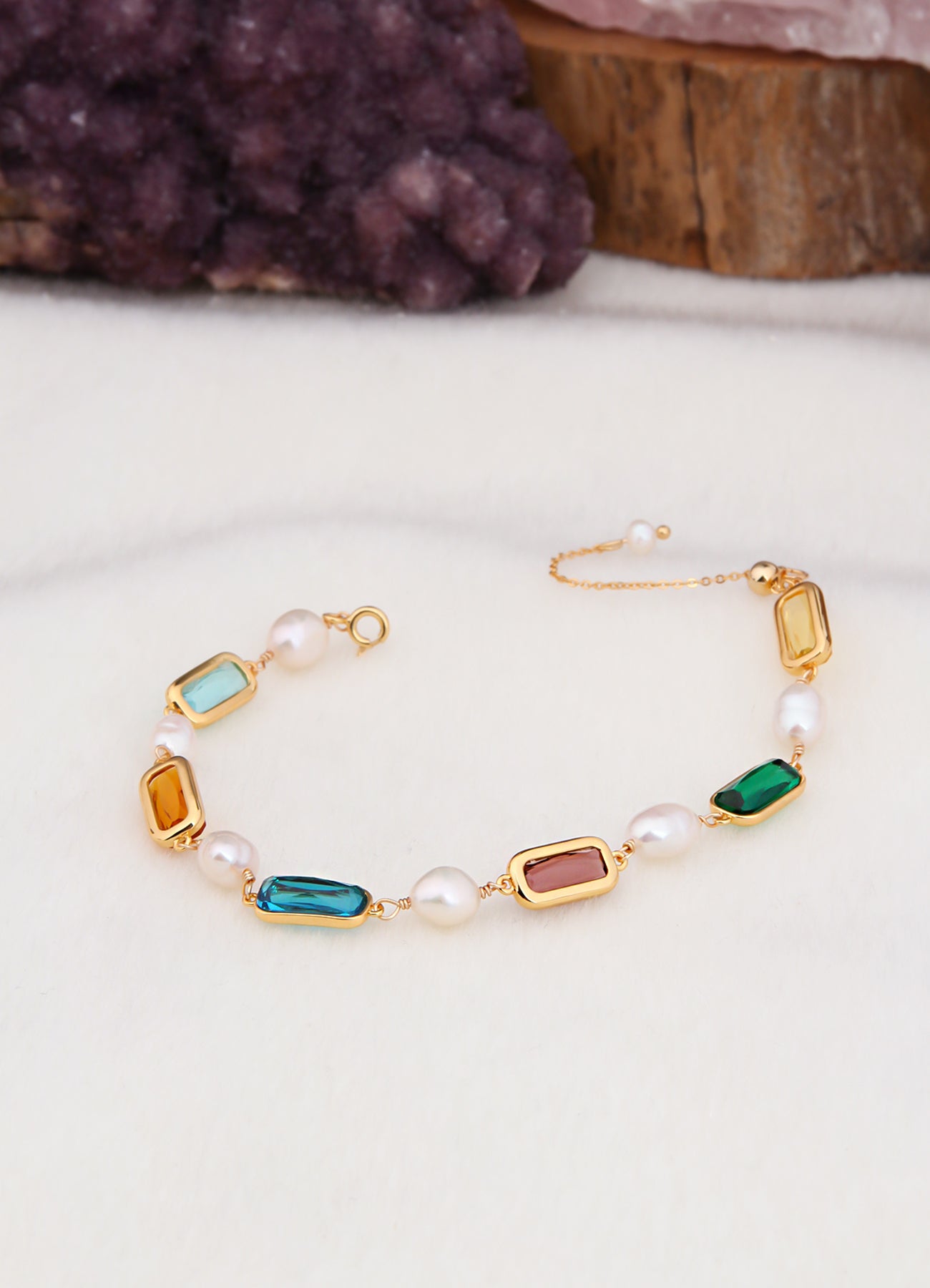 Zircon & Pearl Bracelet