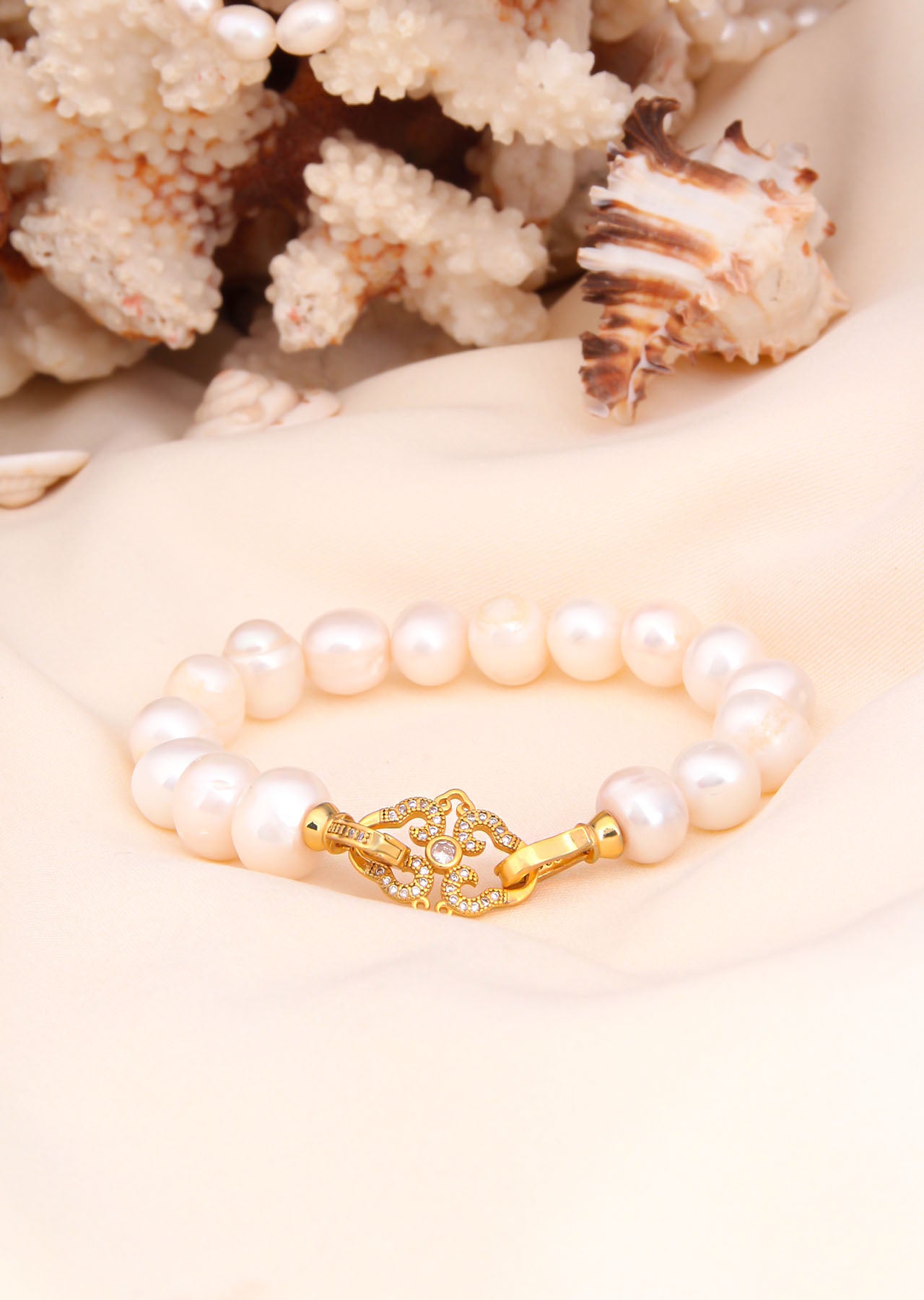 Pearl & Zircon Bracelet