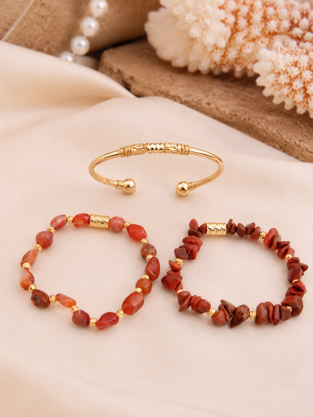Agate & Star Stone Bracelet