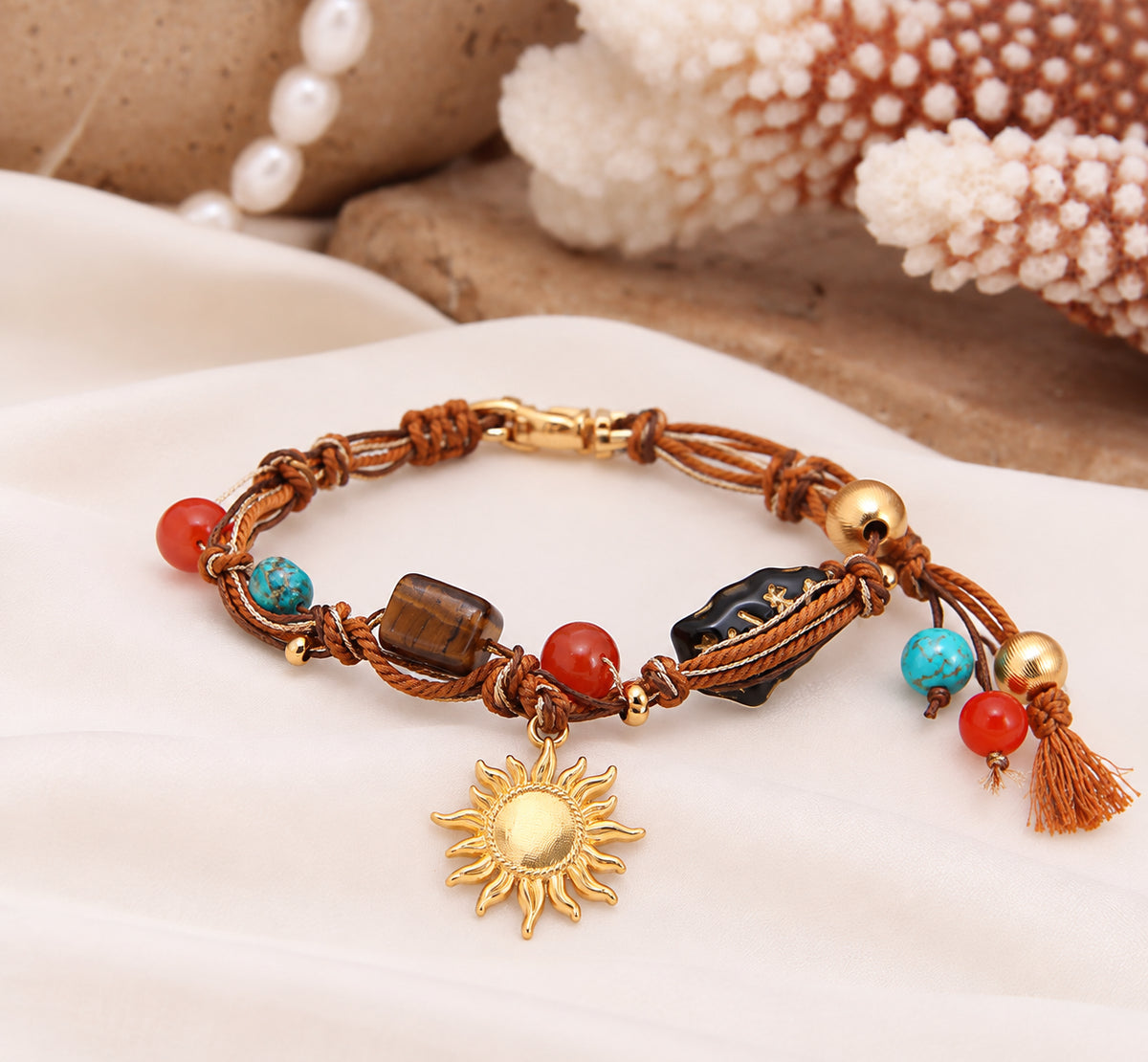 Agate & Turquoise Bracelet