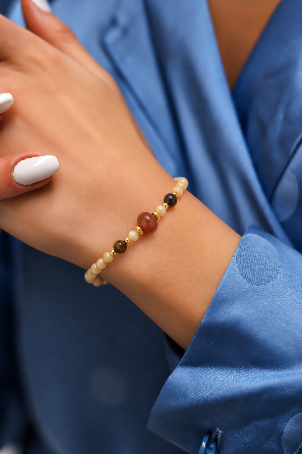 Nacre & Tiger Eyes Bracelet