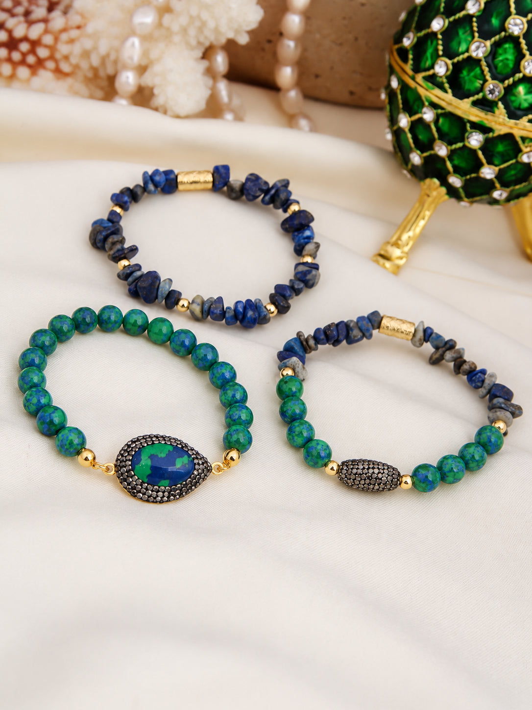 Varasite & Lapis Bracelet