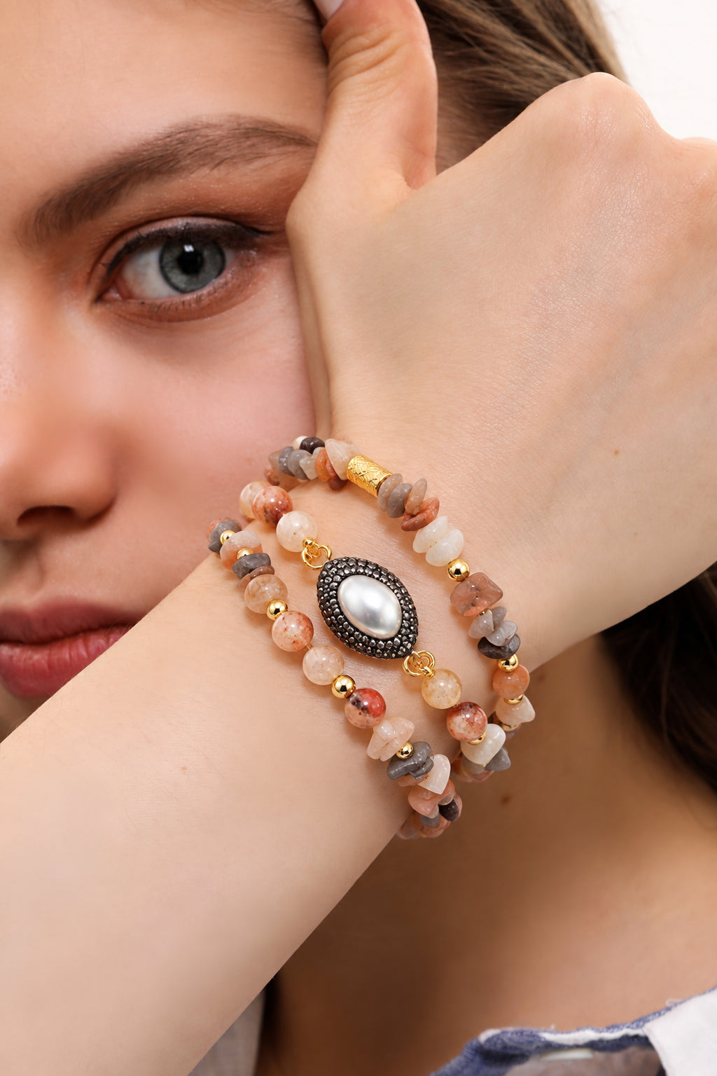Citrine & Pearl Bracelet