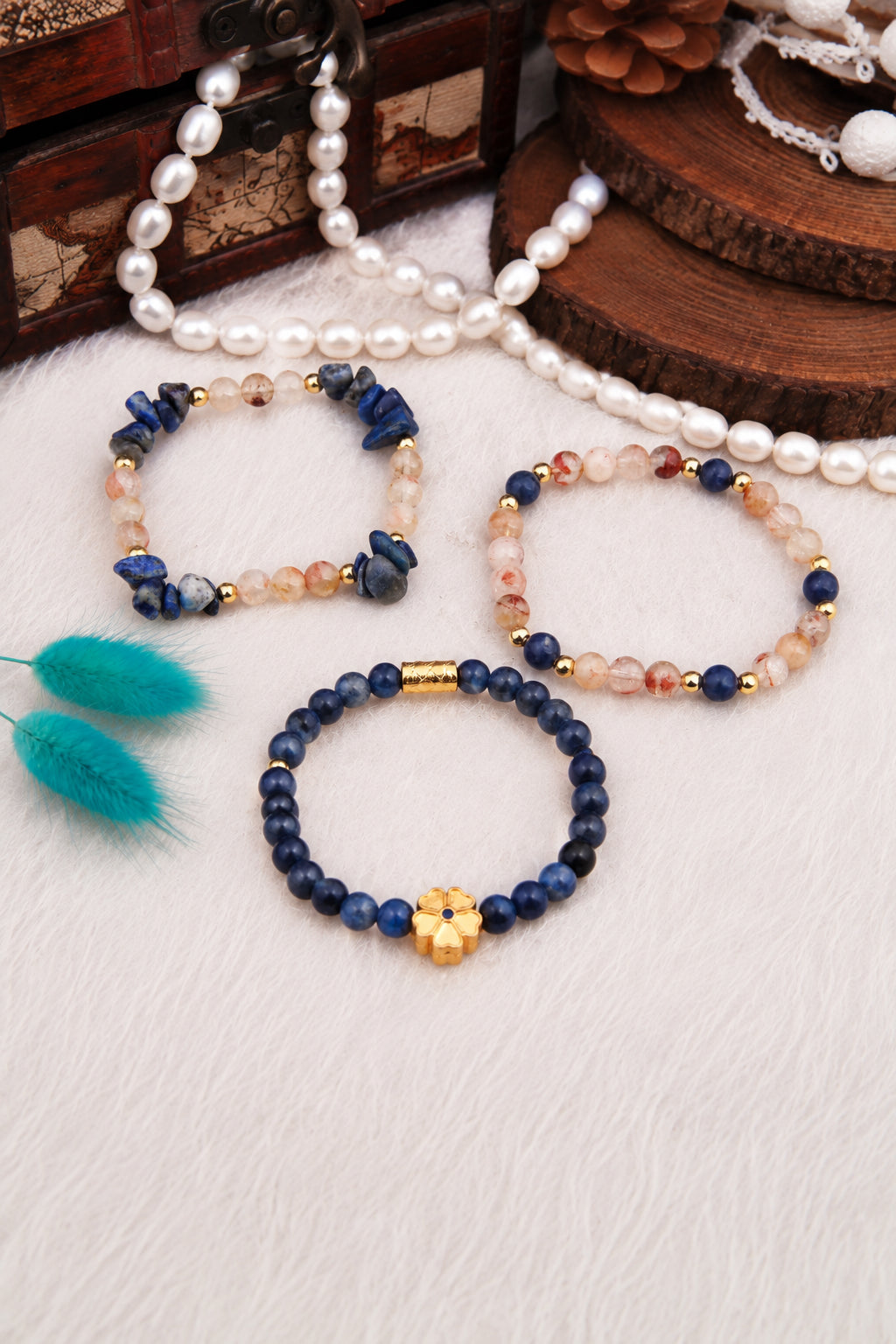 Lapis & Citrine Bracelet