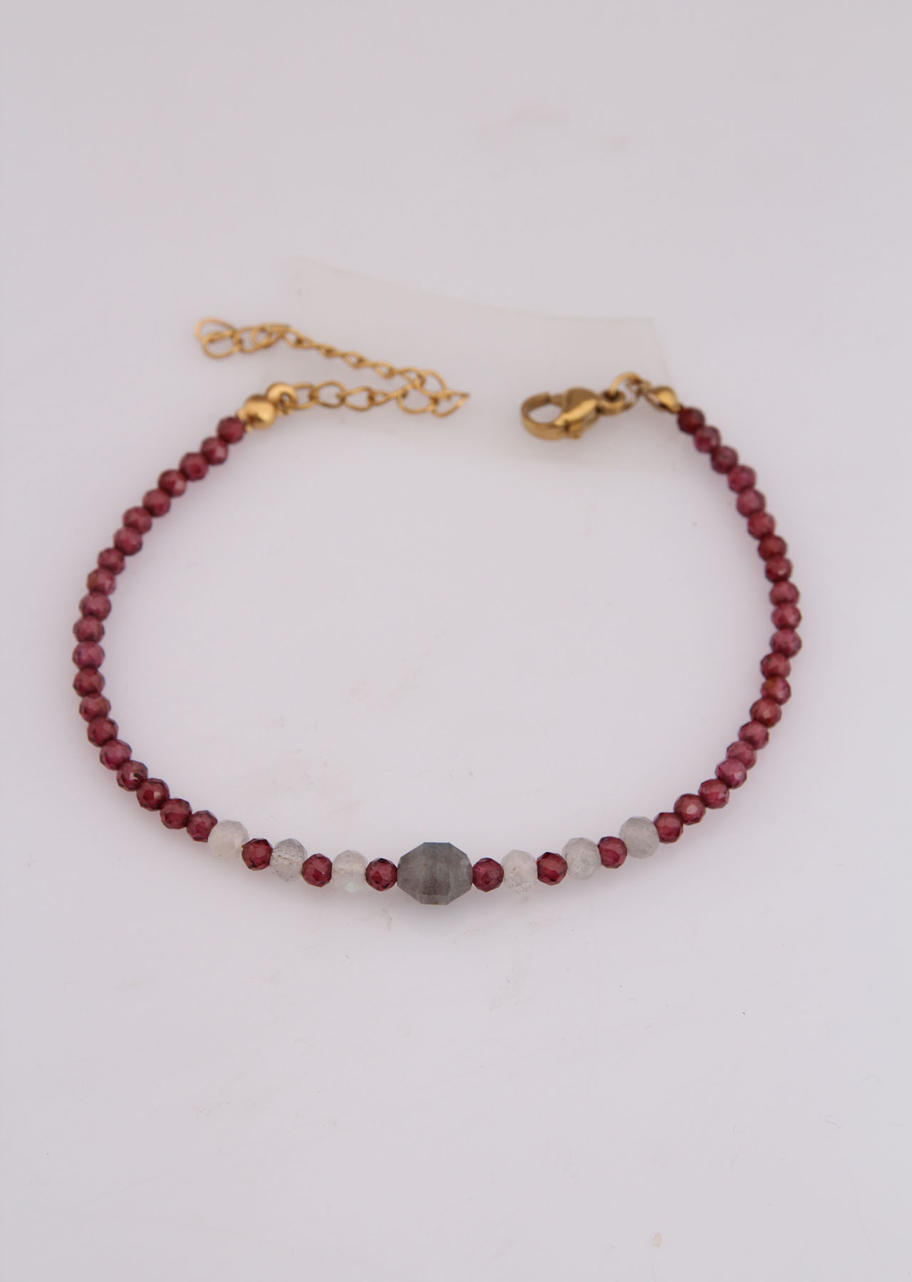Garnet & Labradorite Bracelet