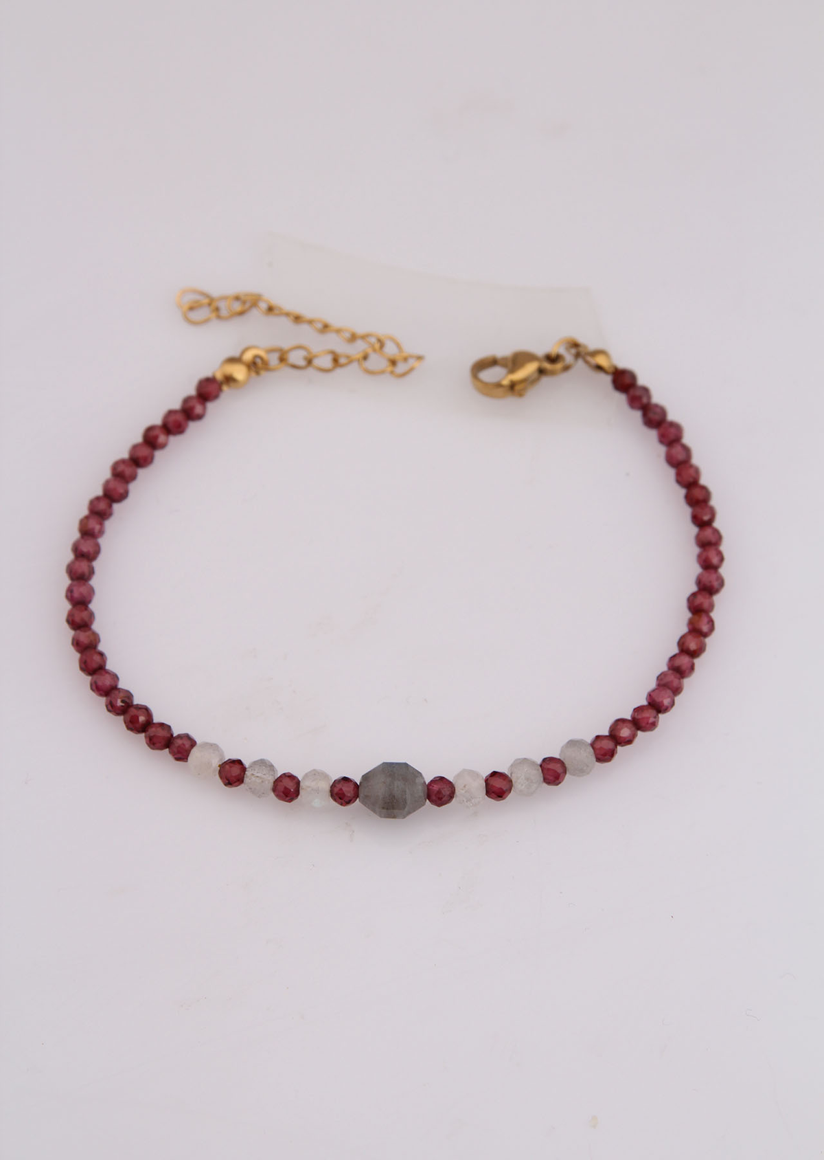 Garnet & Labradorite Bracelet