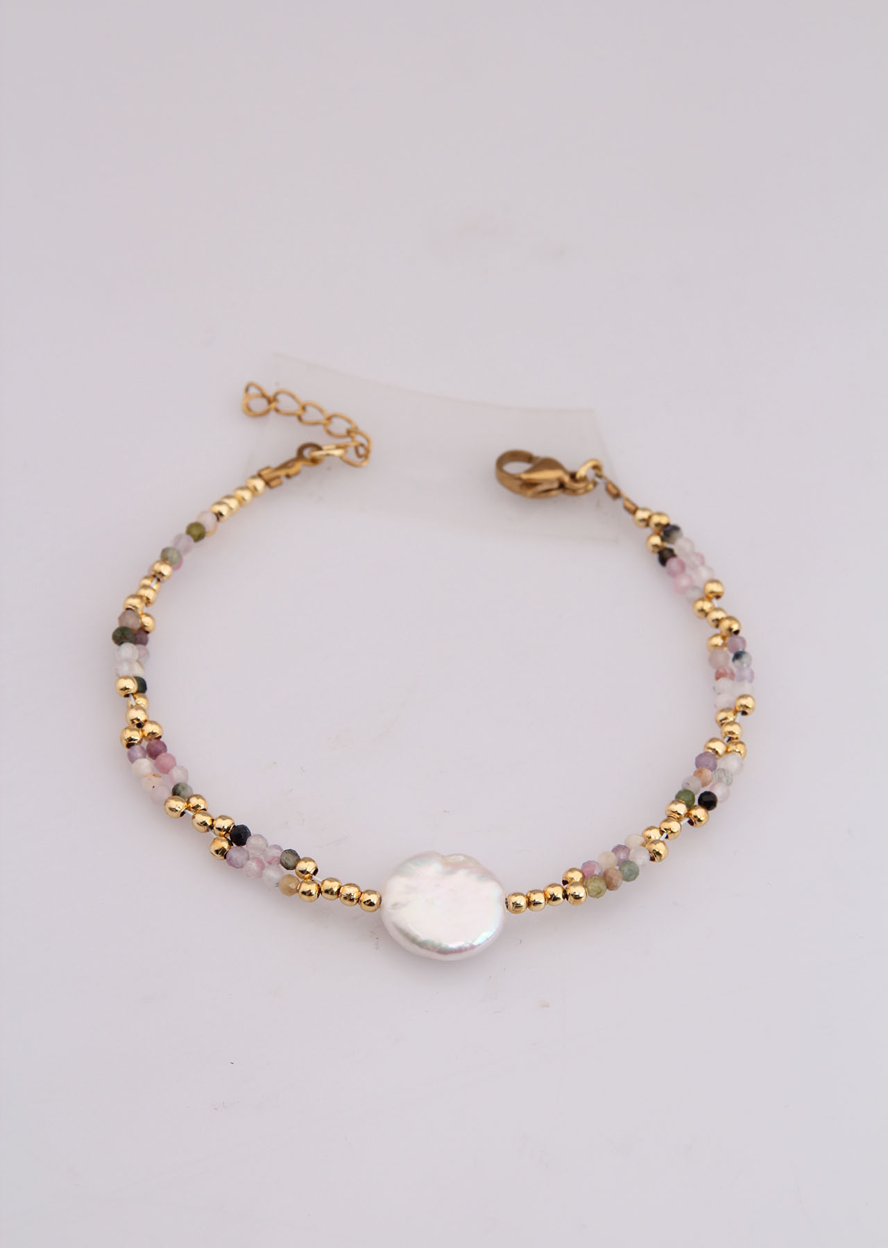 Indian Agate & Pearl Bracelet