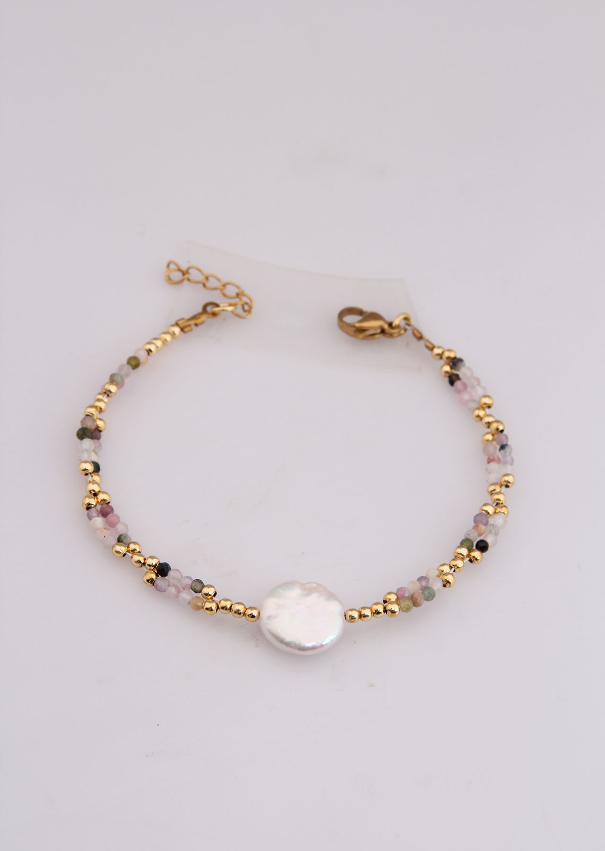 Indian Agate & Pearl Bracelet