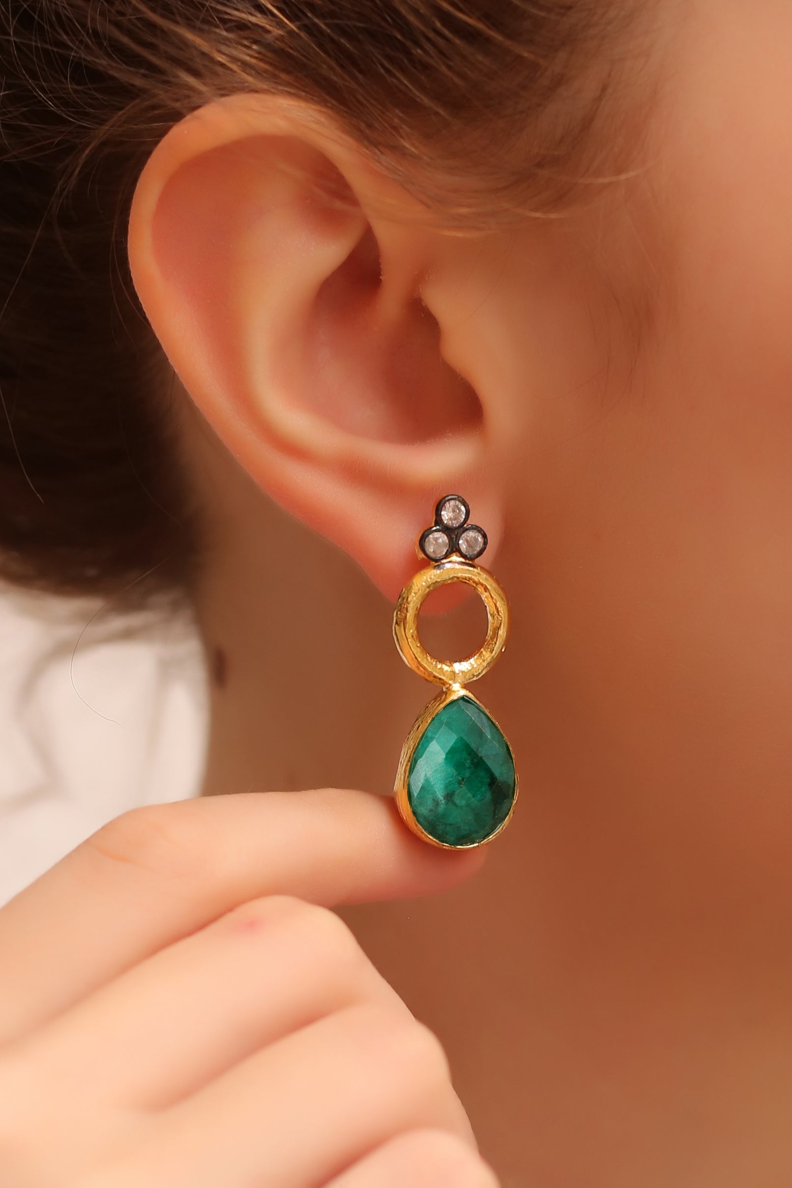 Agate Boucles d'oreilles
