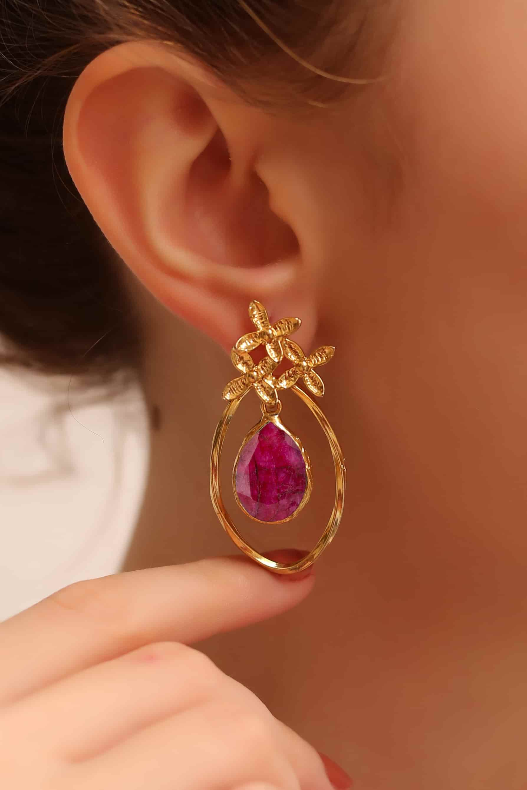 Agate Boucles d'oreilles