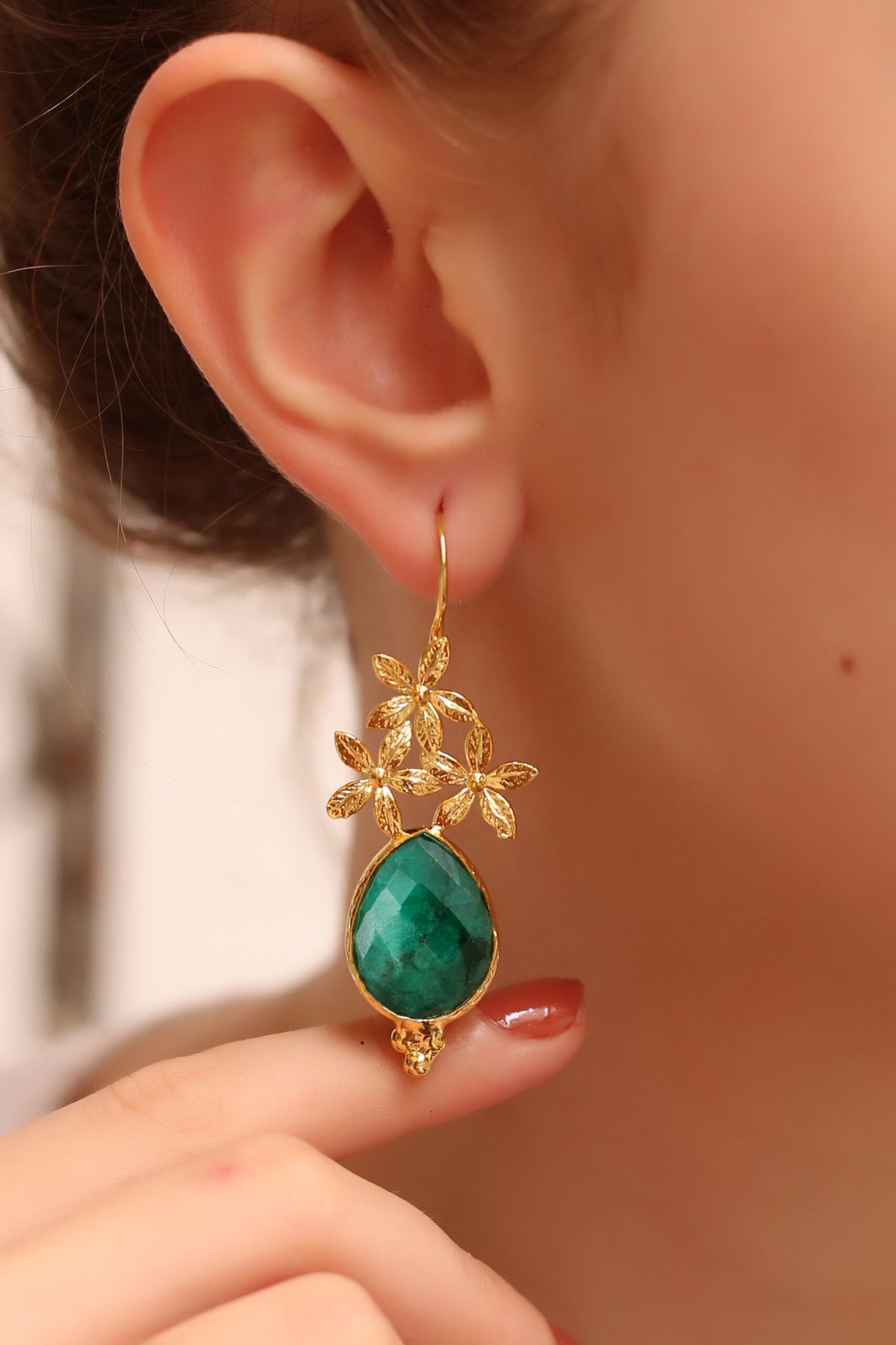 Agate Boucles d'oreilles