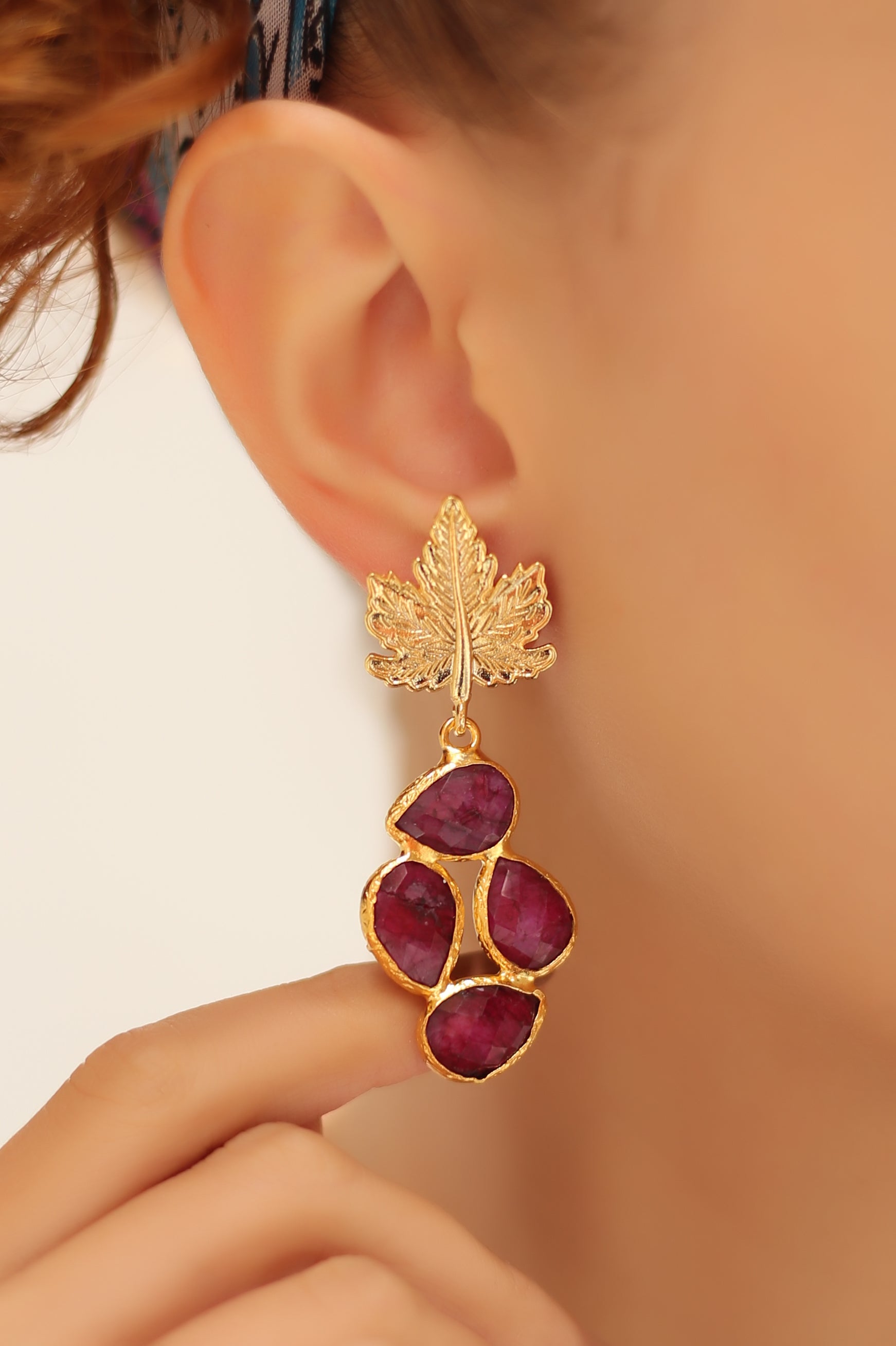 Agate Boucles d'oreilles