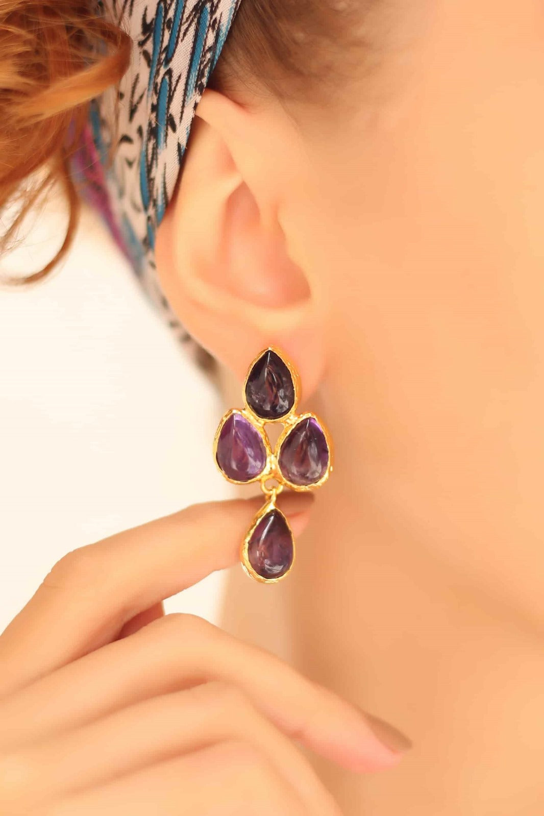 Amethyst Boucles d'oreilles