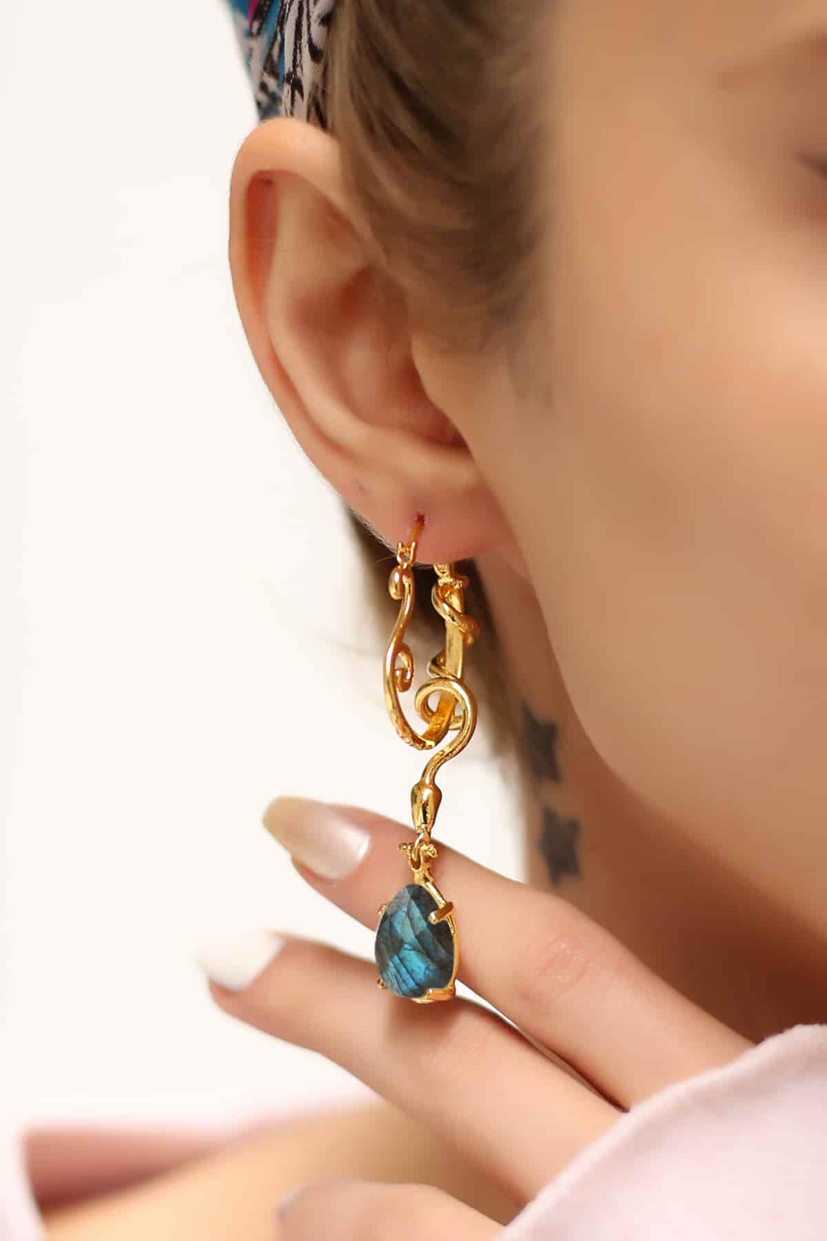 Labradorite Boucles d'oreilles
