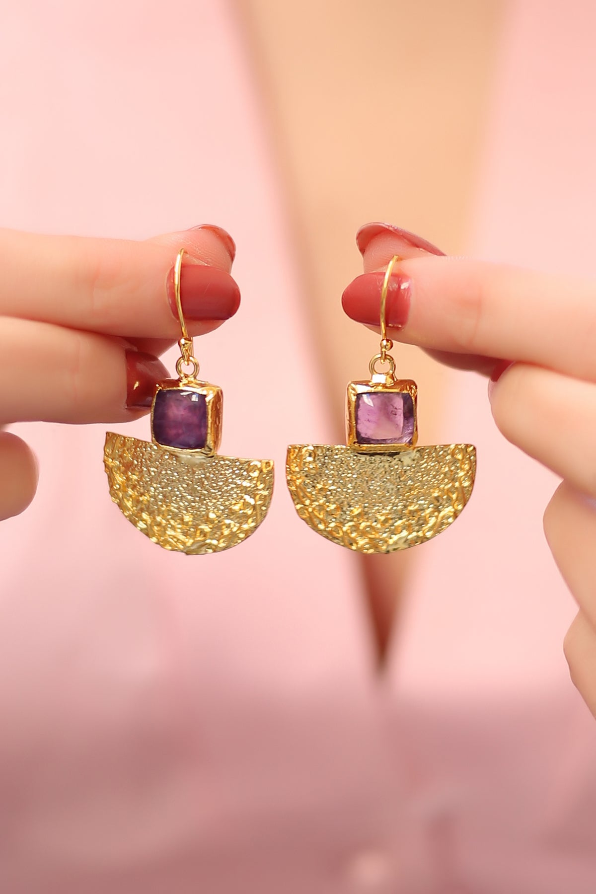 Amethyst Boucles d'oreilles