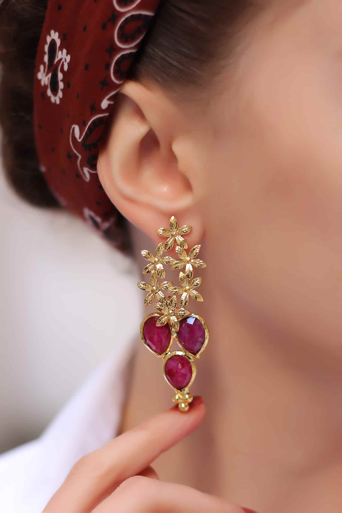 Agate Boucles d'oreilles
