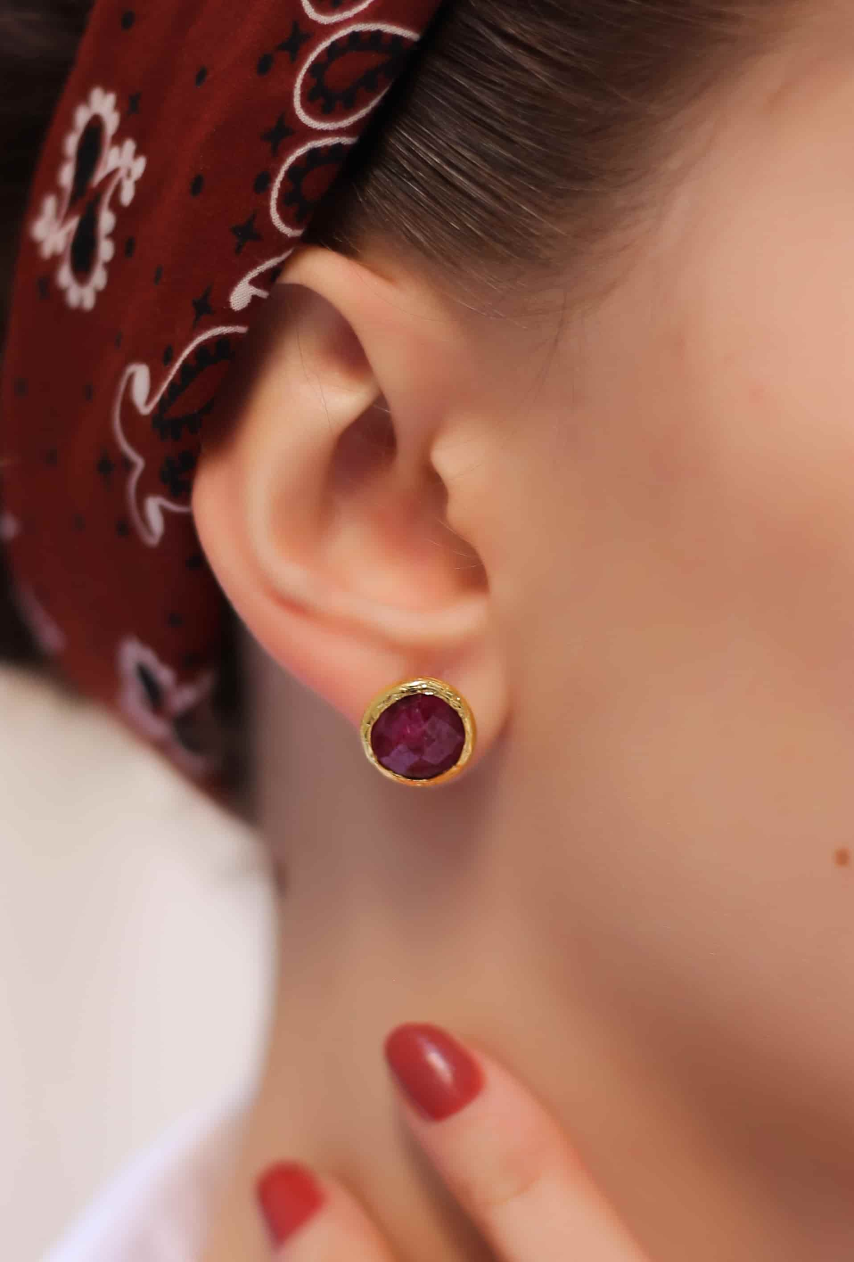 Agate Boucles d'oreilles