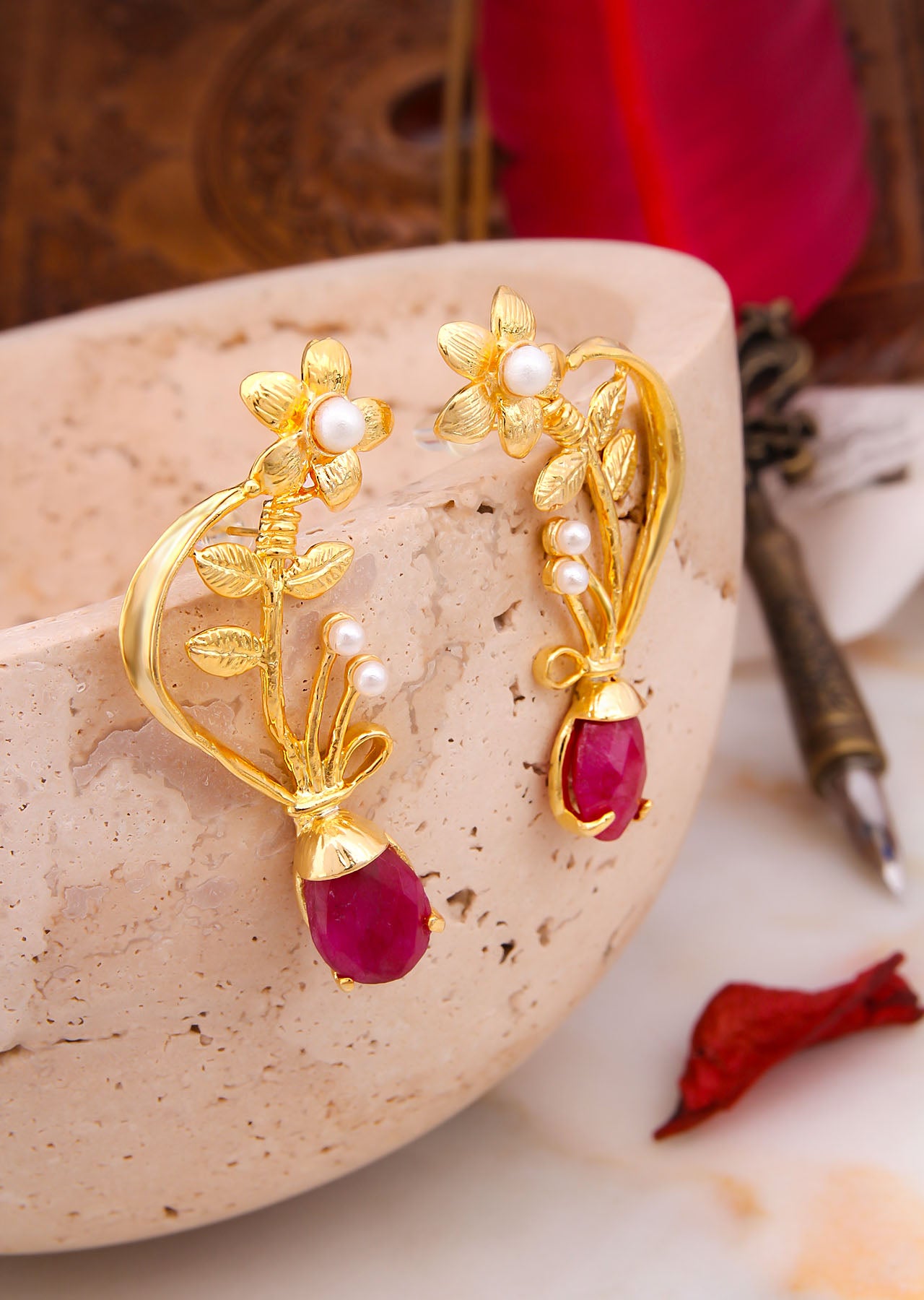 Agate Boucles d'oreilles