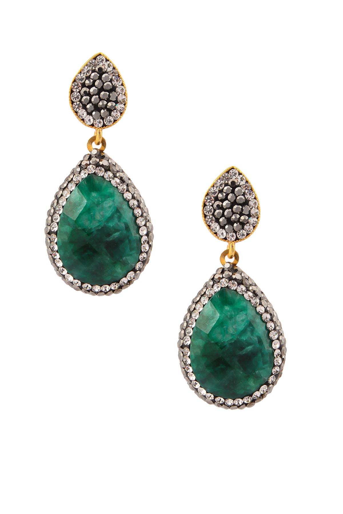 Agate & Hematite Boucles d'oreilles