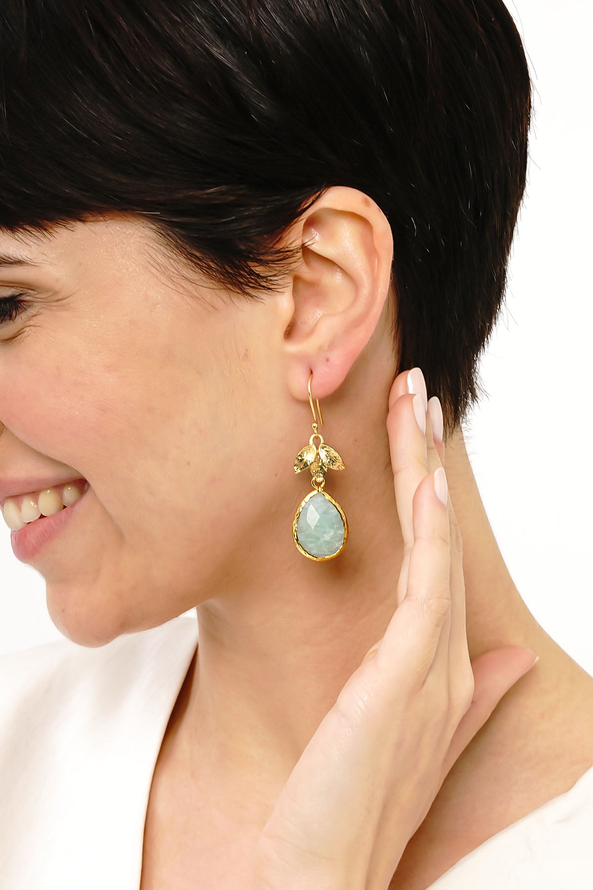 Amazonite Boucles d'oreilles