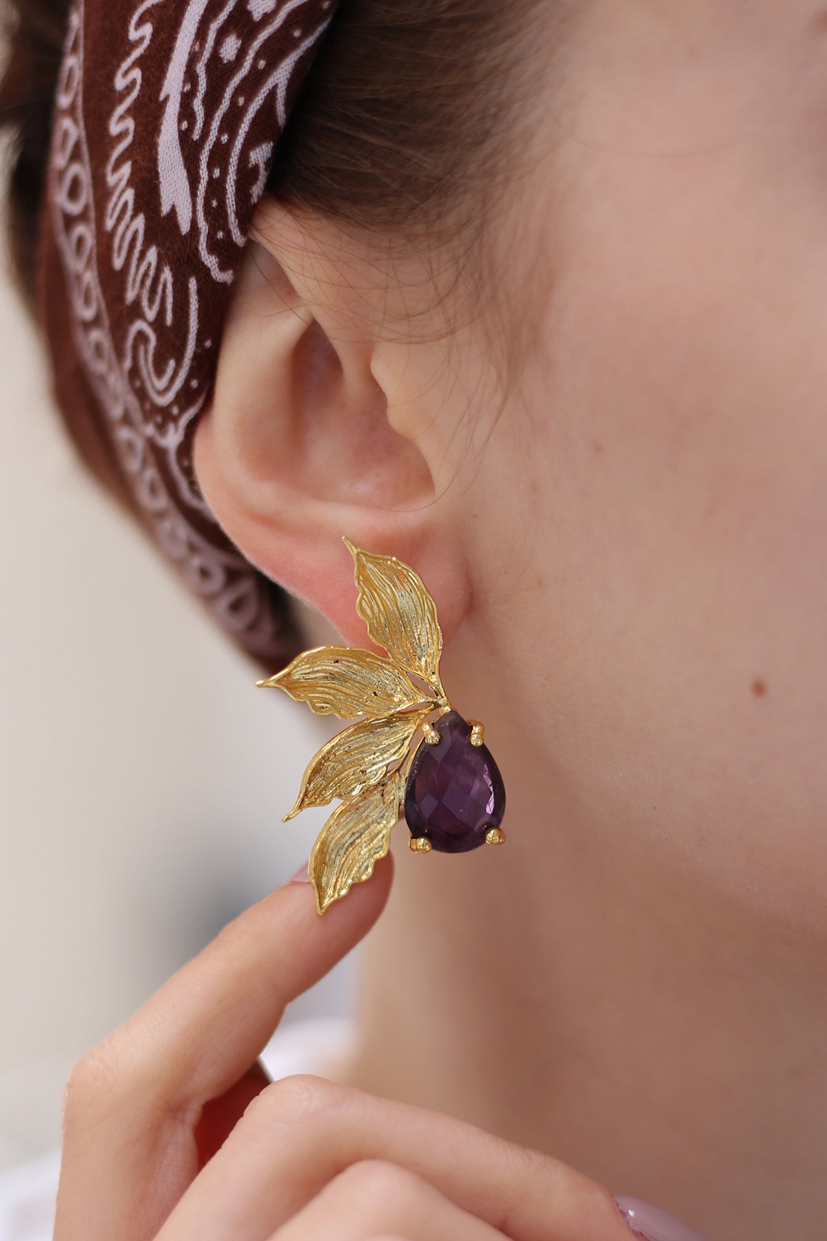 Amethyst Boucles d'oreilles