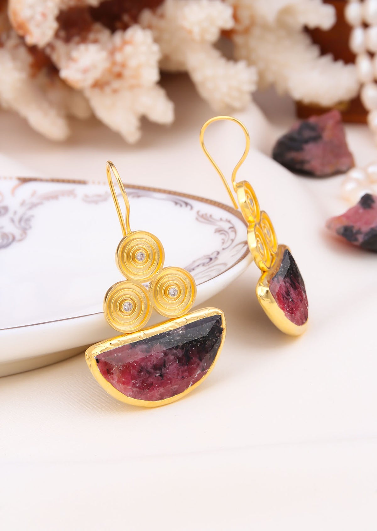 Agate Boucles d'oreilles