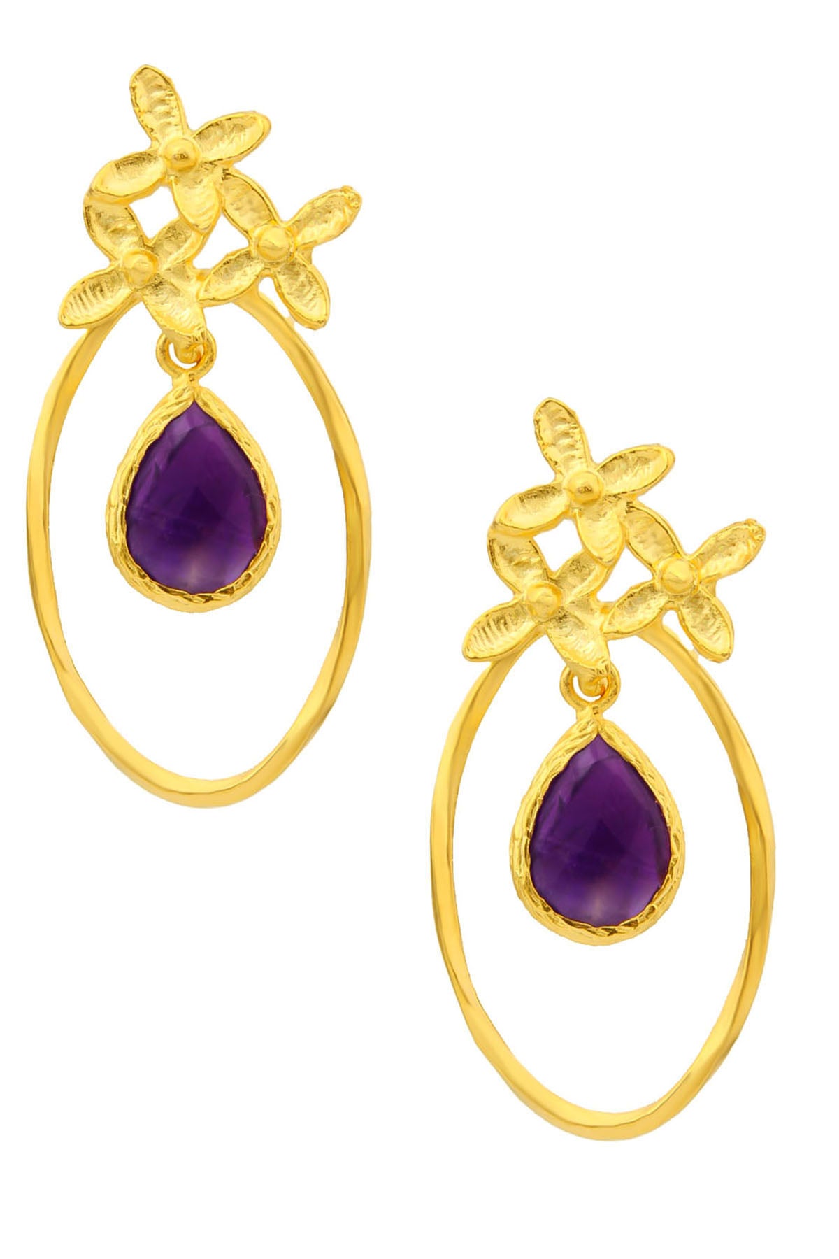 Amethyst Boucles d'oreilles