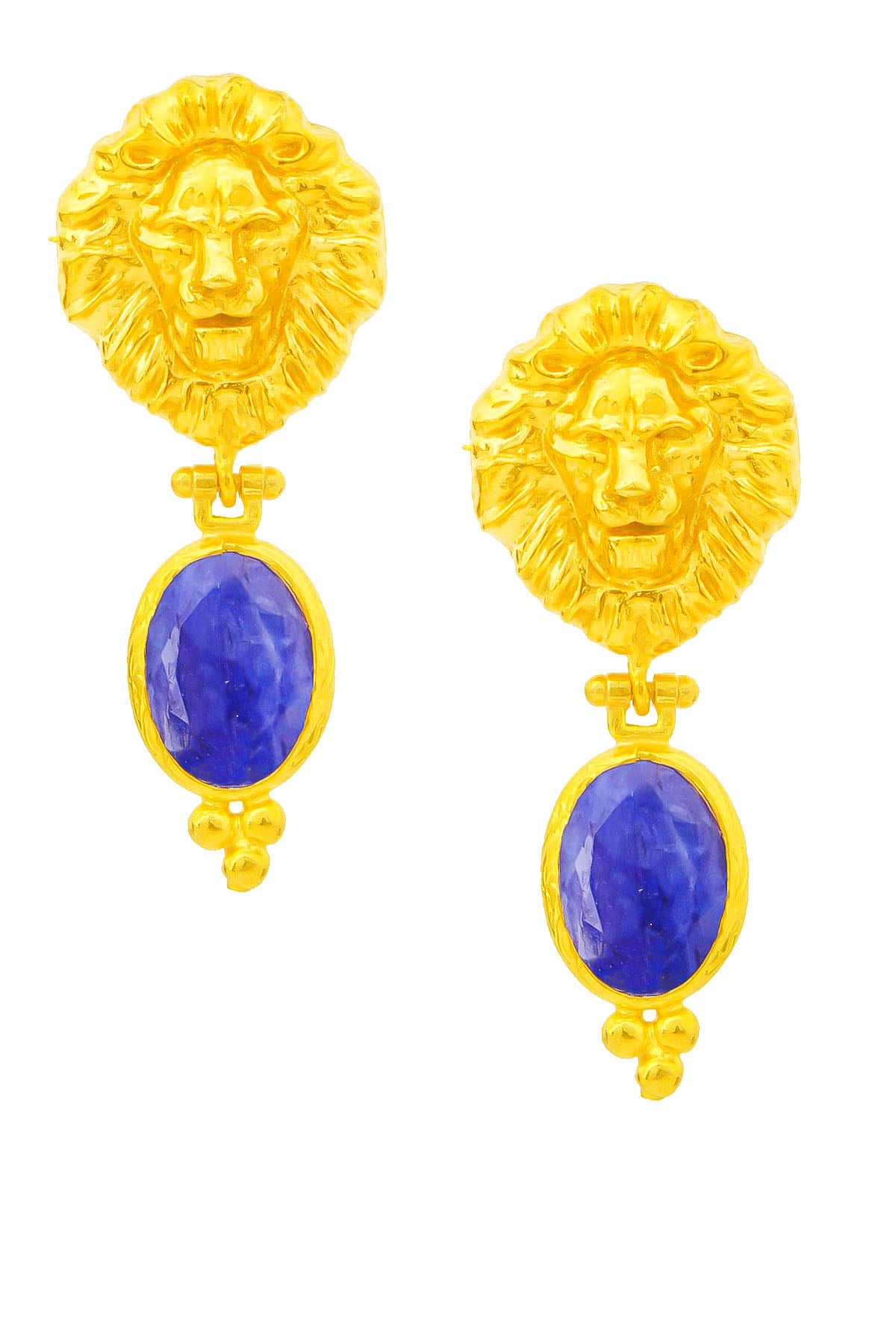 Saphire Boucles d'oreilles