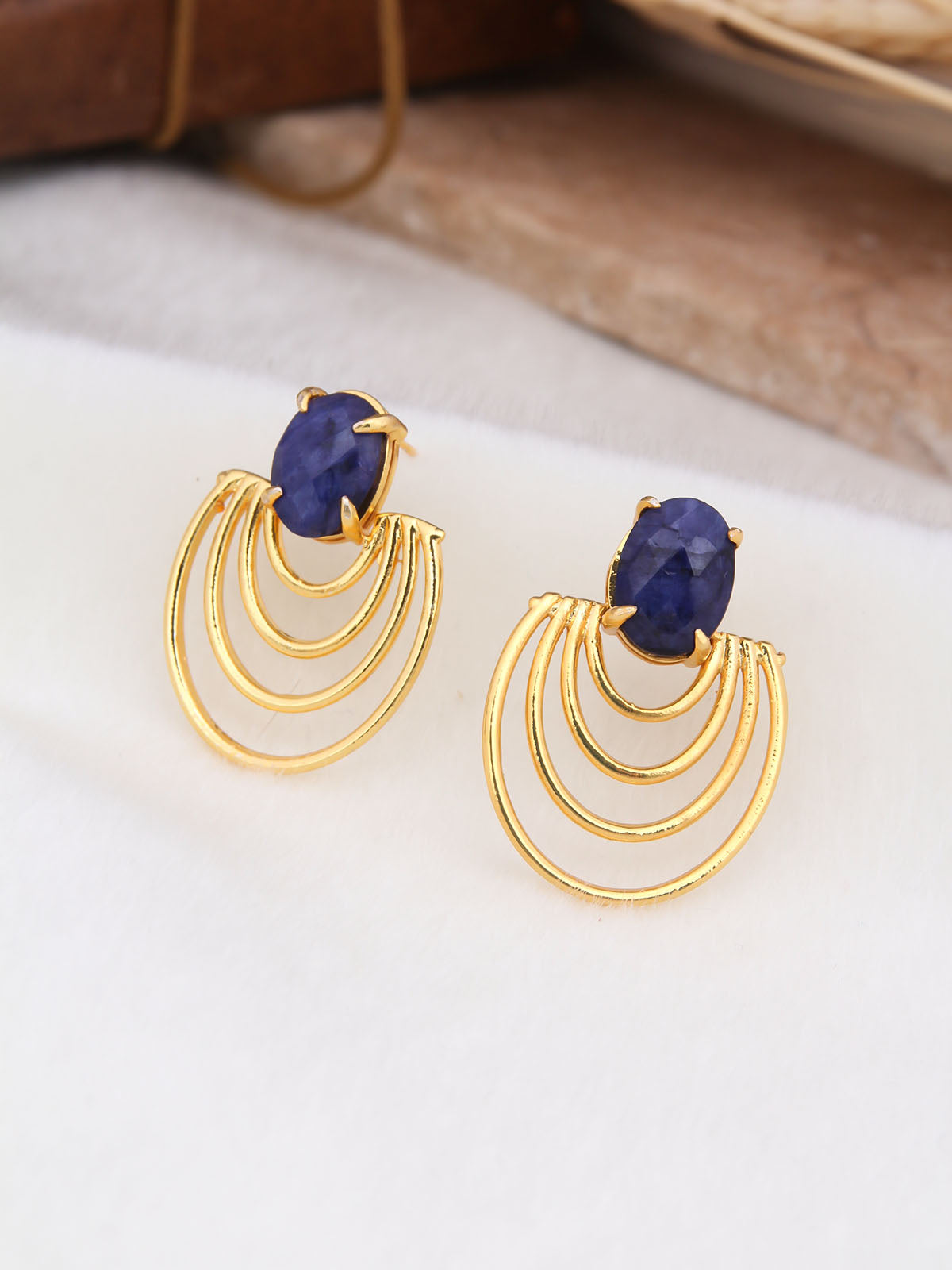 Saphire Boucle D'oreilles