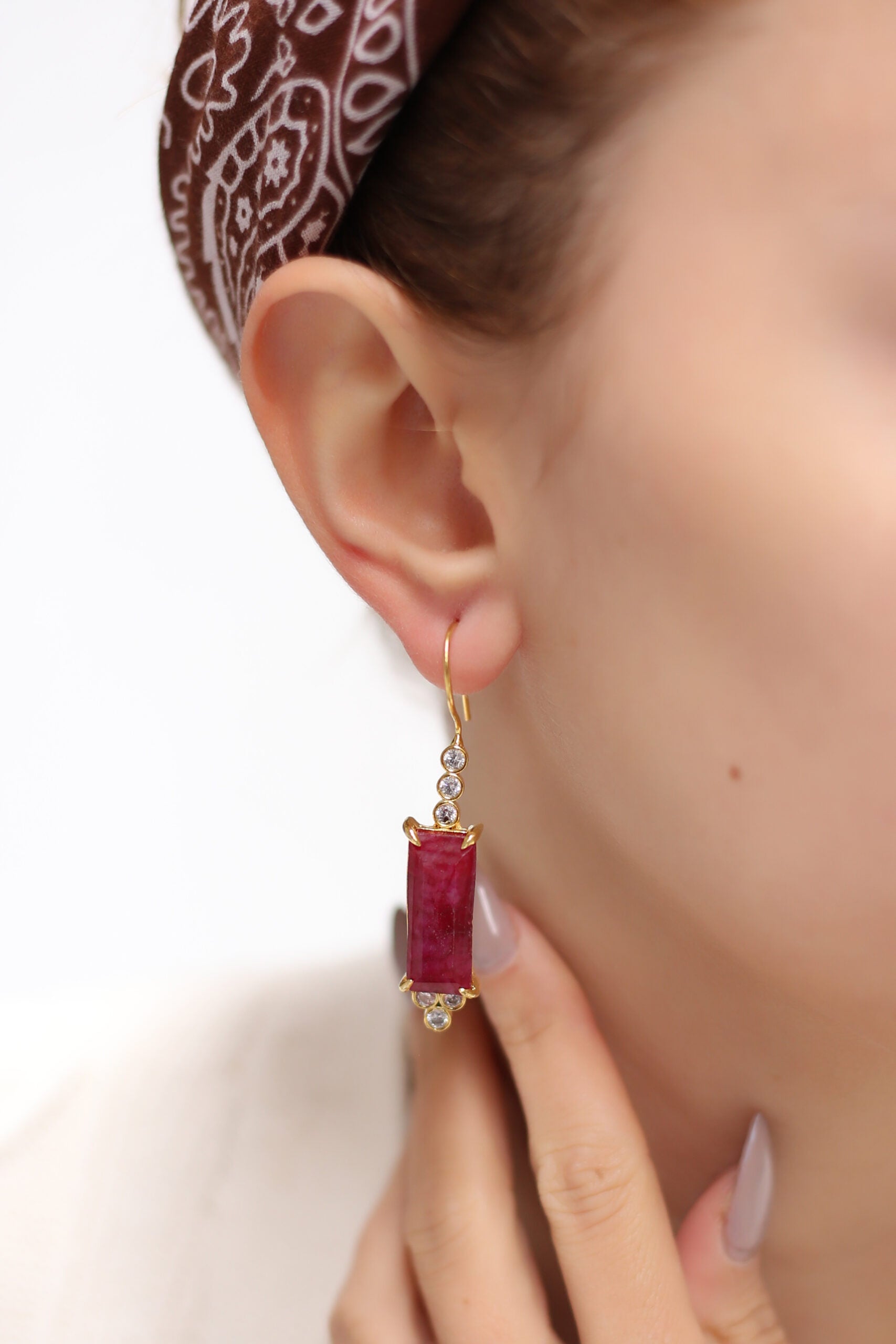 Agate Boucles d'oreilles