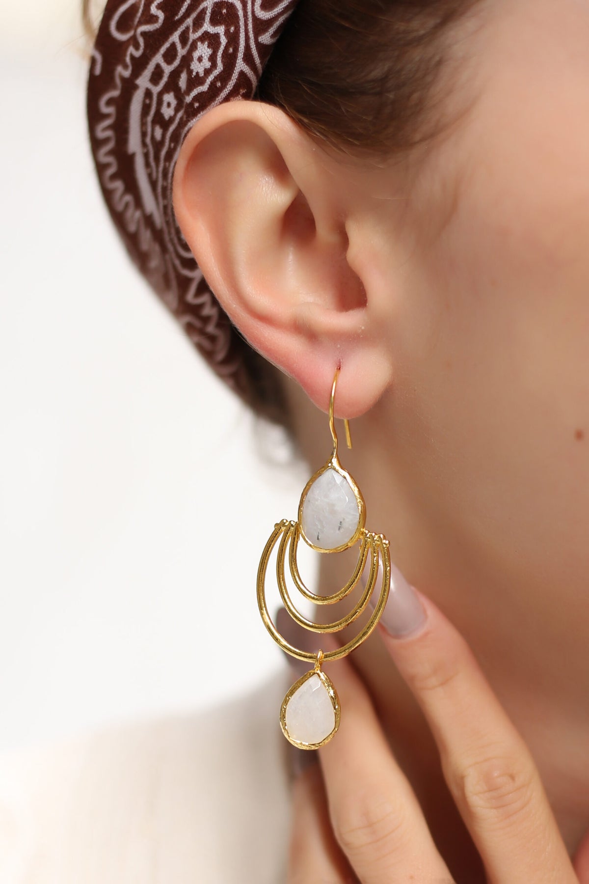 Moonstone Boucles d'oreilles