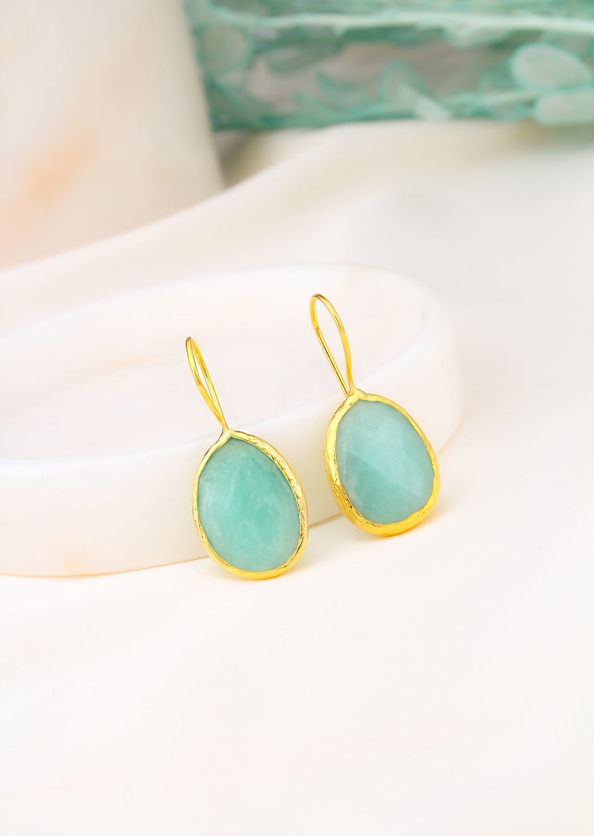 Aquamarine Boucles d'oreilles