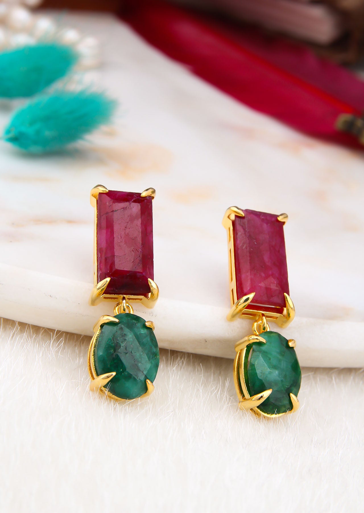 Agate Boucles d'oreilles