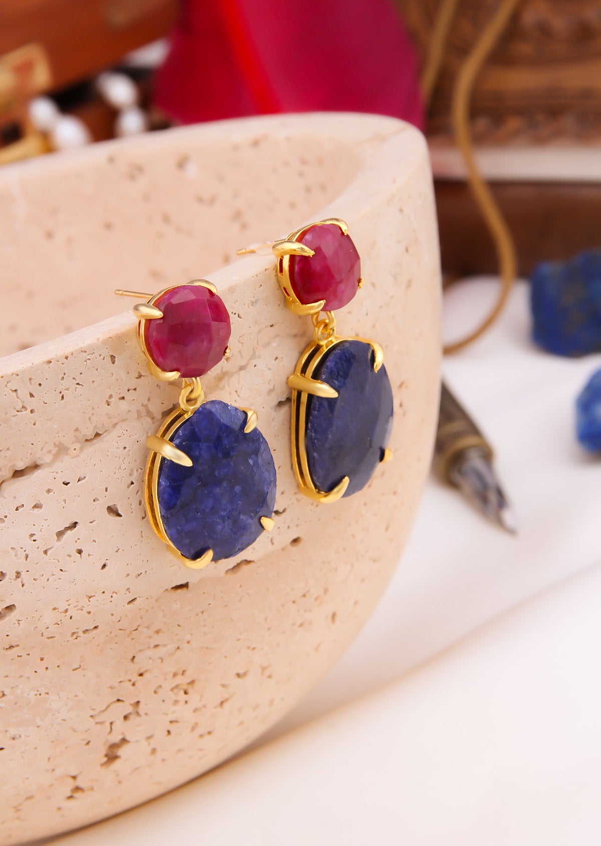 Agate Boucles d'oreilles