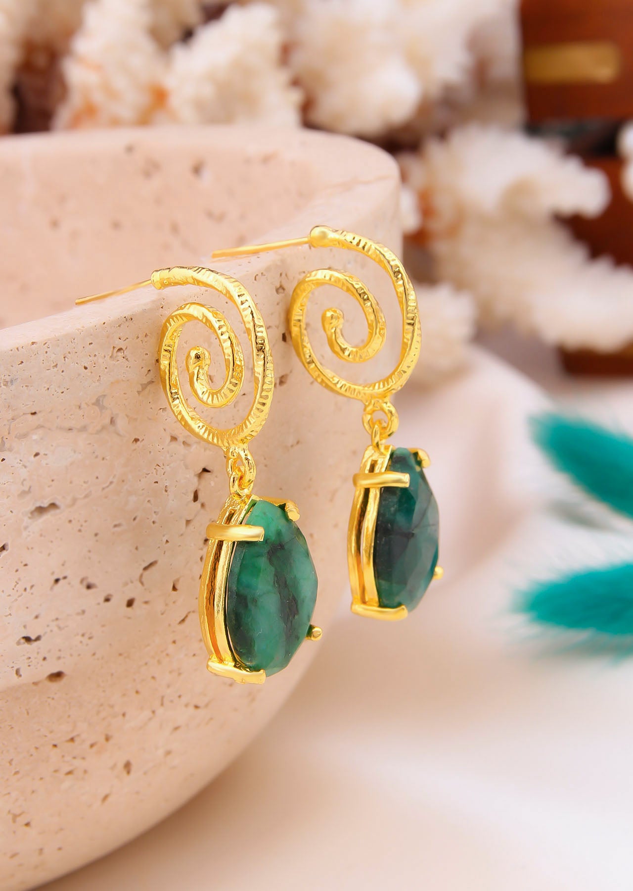 Agate Boucles d'oreilles