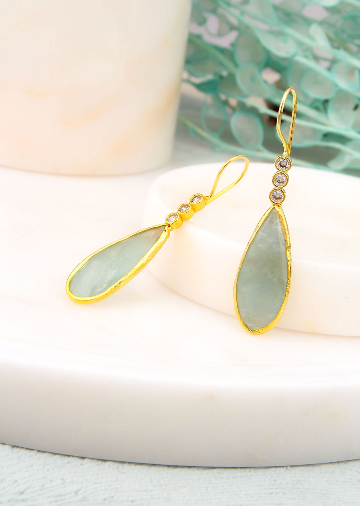Aquamarine Boucles d'oreilles