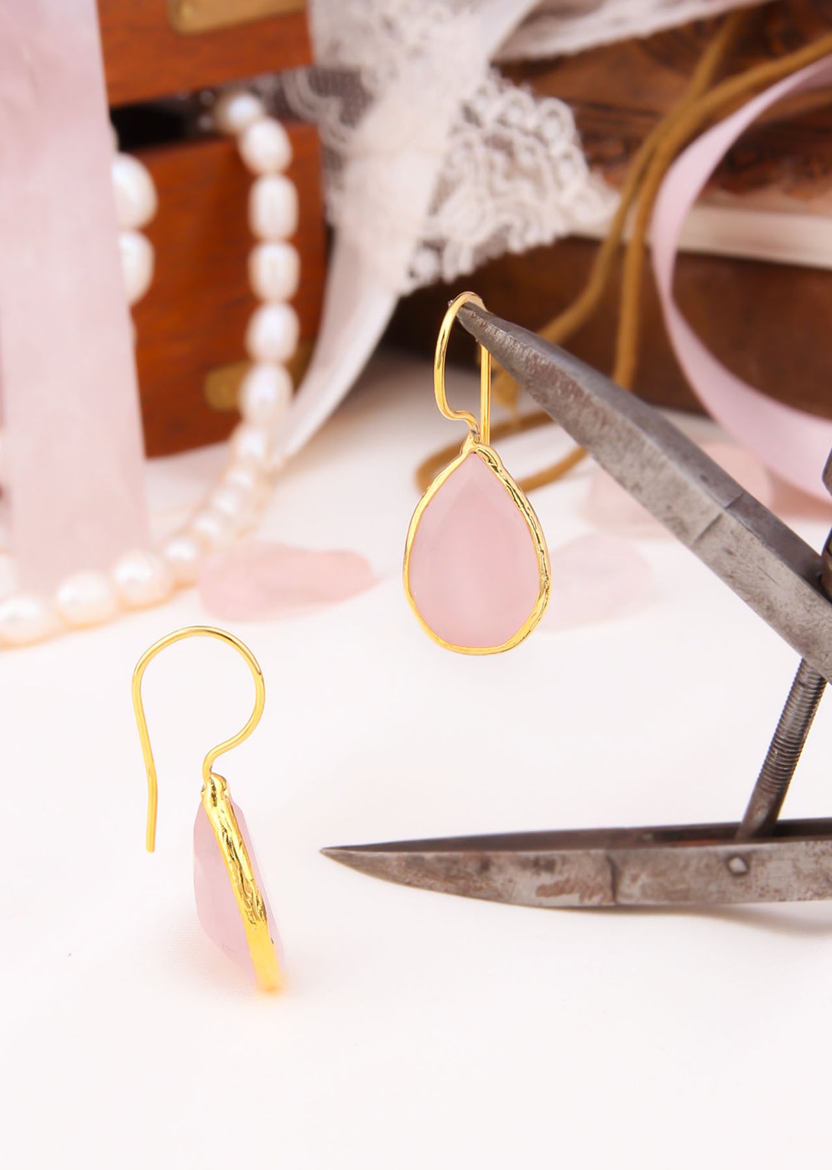 Quartz Boucles d'oreilles