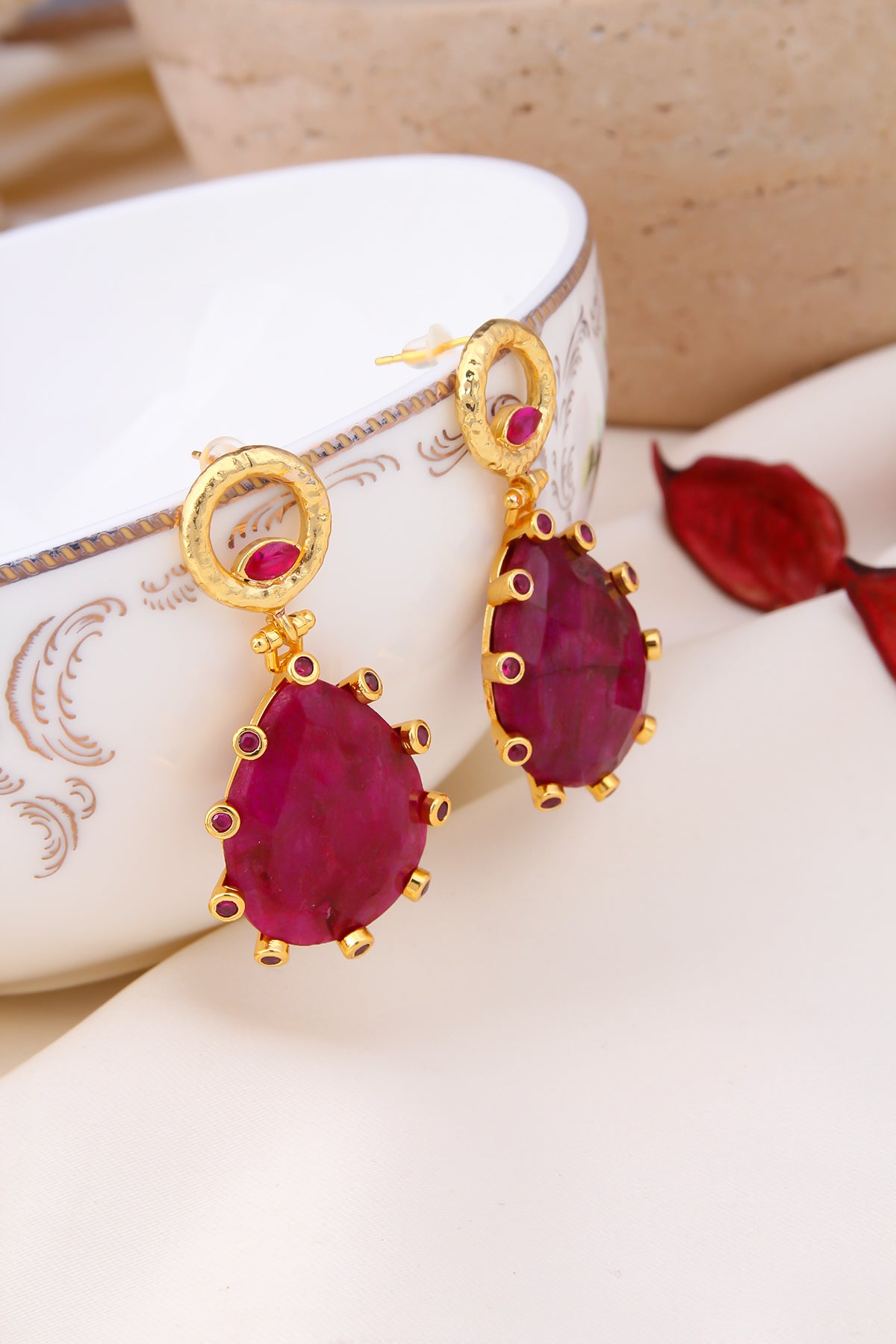 Agate & Zircon Boucles d'oreilles