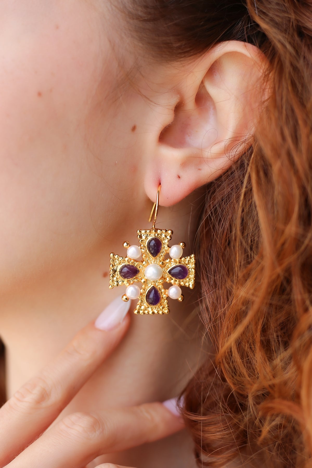 Amethyst Boucles D'oreilles