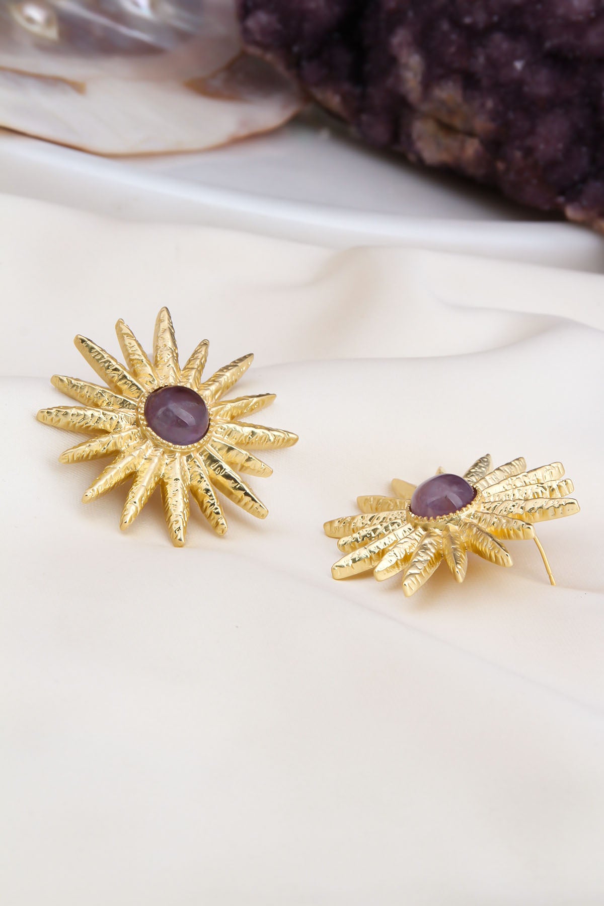 Amethyst Boucles D'Oreilles