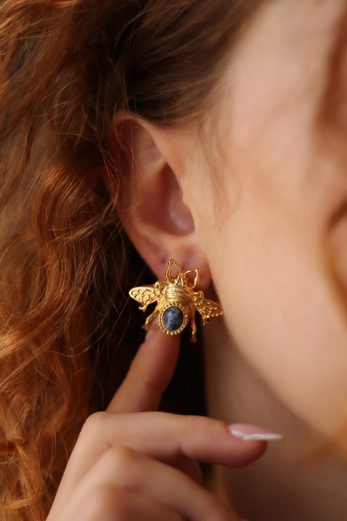 Saphire Boucles d'oreilles