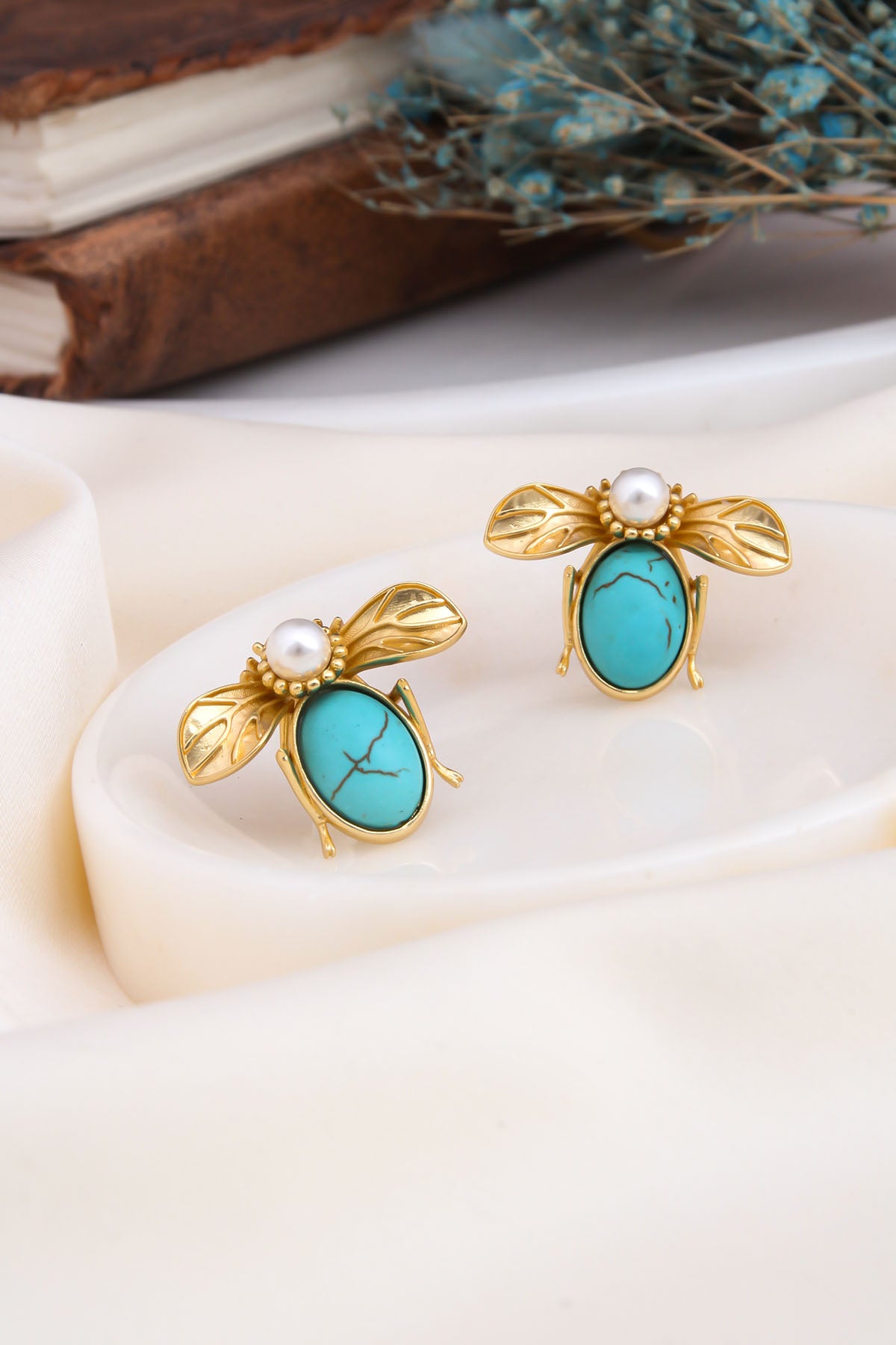 Turquoise Boucles D'Oreilles