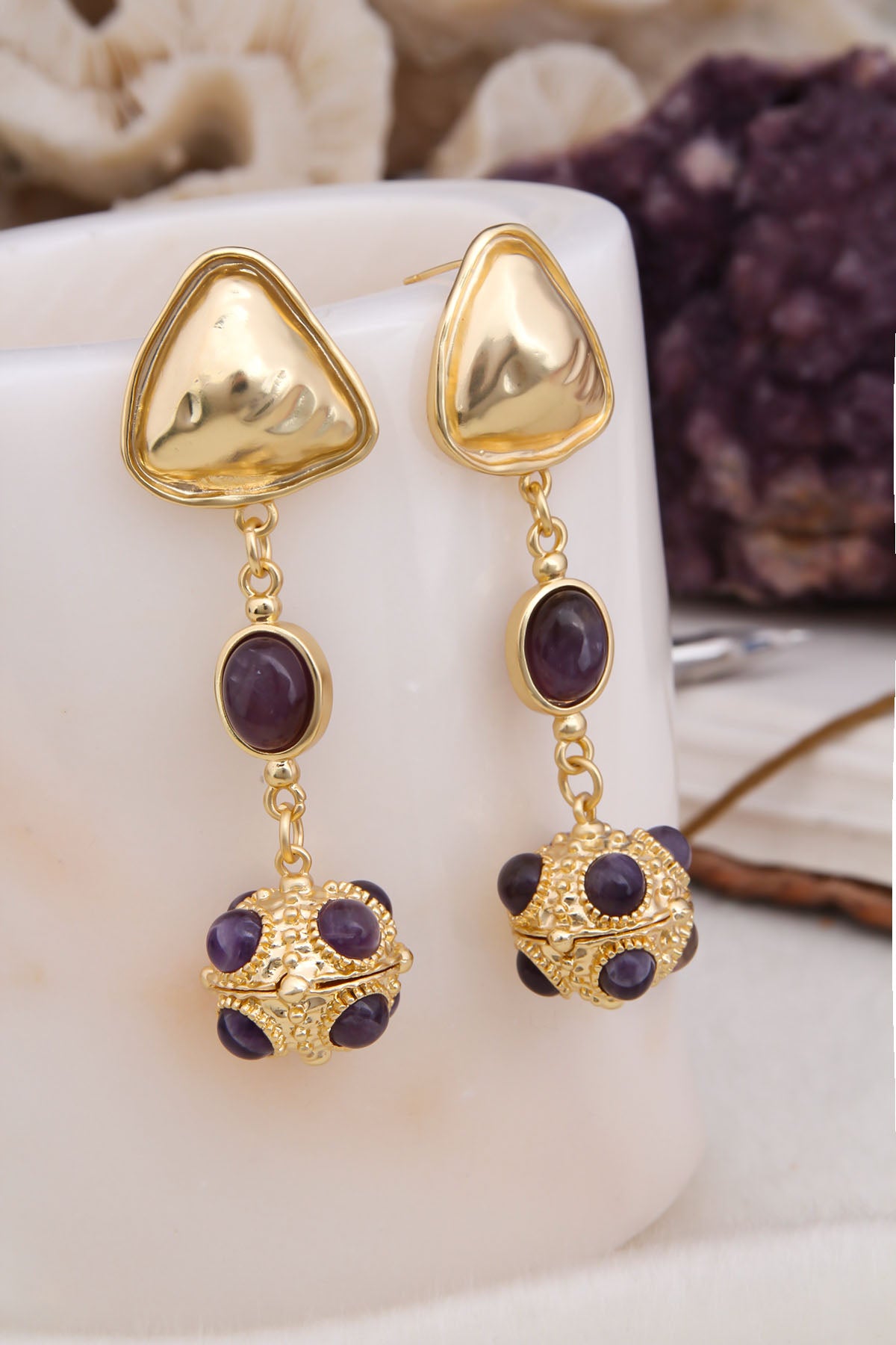 Amethyst Boucles D'Oreilles