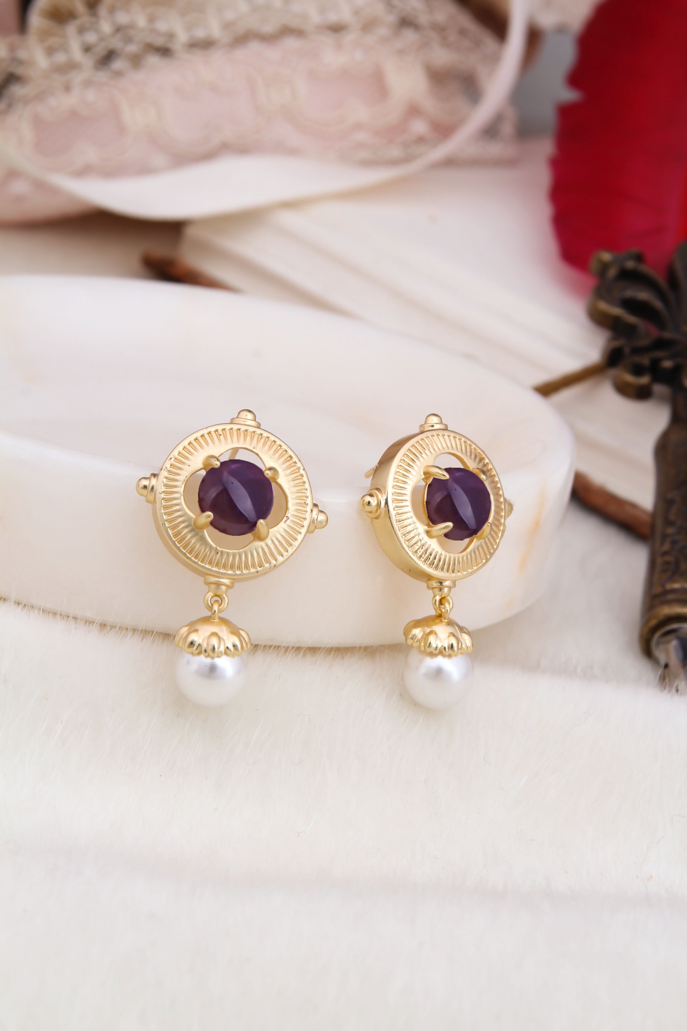 Amethyst Boucles D'Oreilles